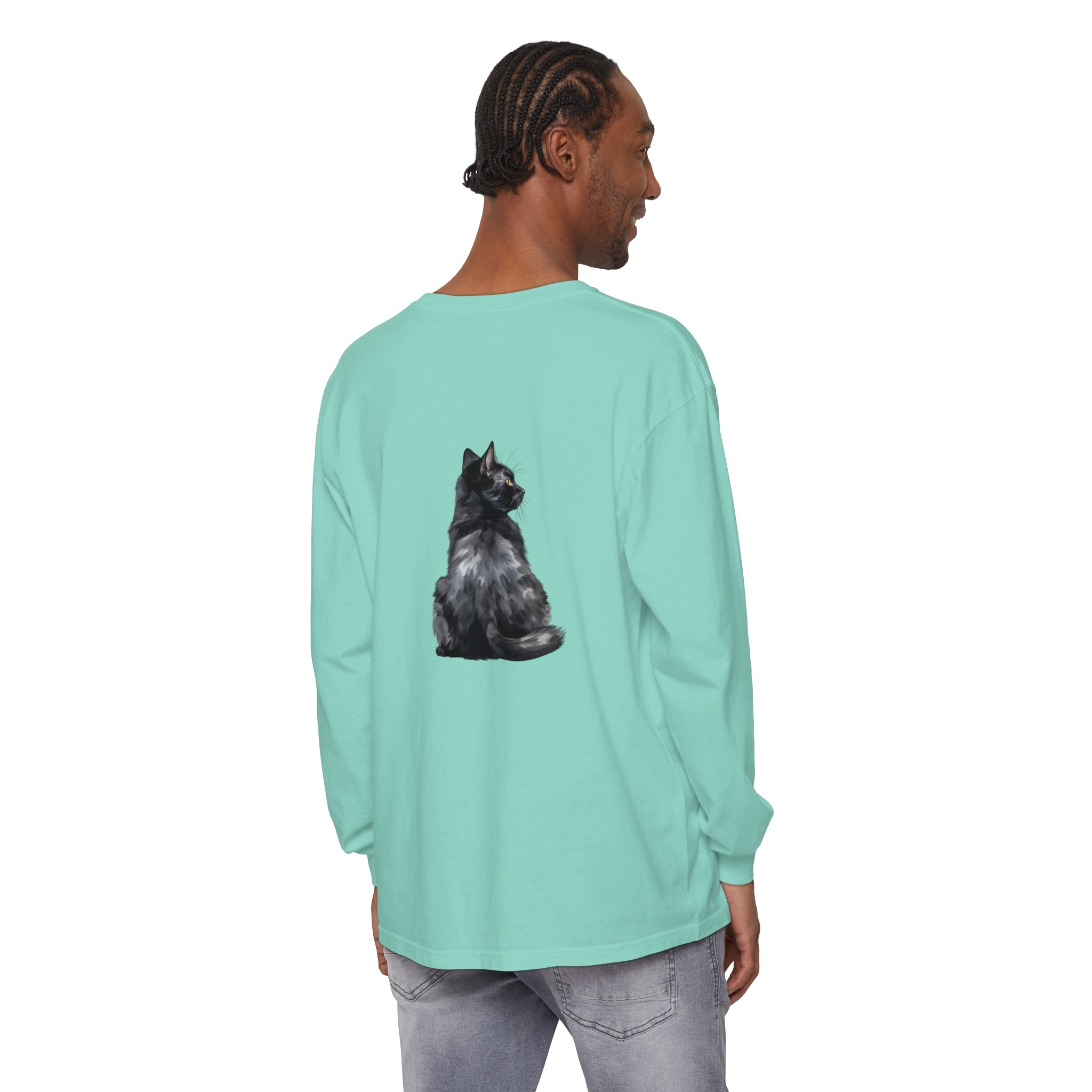 Black Cat Mystique Long Sleeve T-Shirt alt text 68
