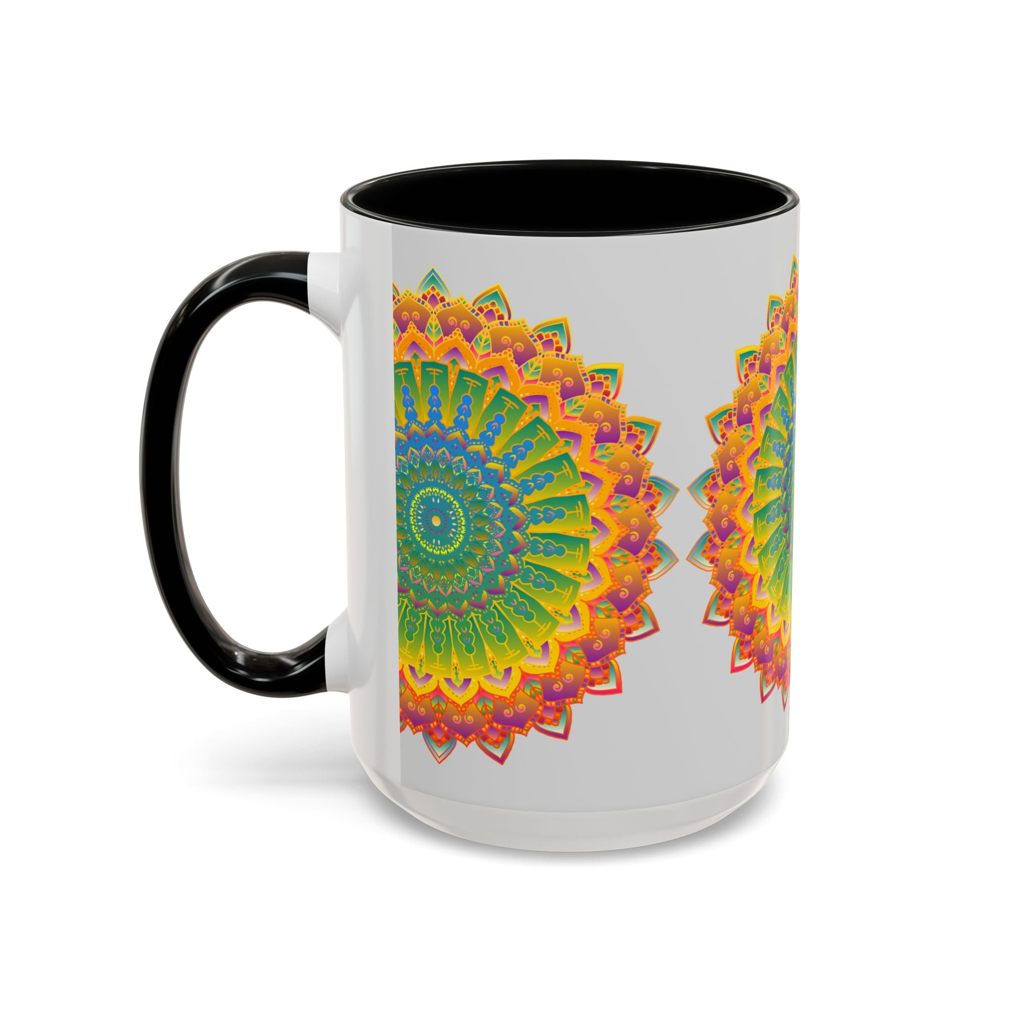 Eye-catching mandala artwork on a high-quality mug