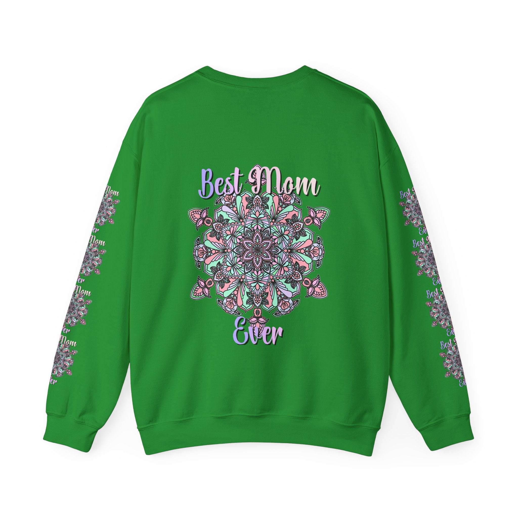 Mandala Design Sweatshirt in Soft Pink and Lavender for Moms