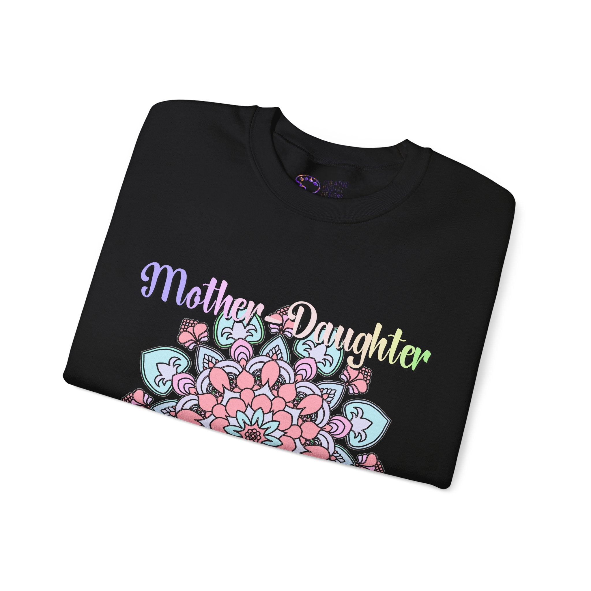 Sweatshirt mit Mandala-Muster zur Feier der Mutter-Tochter-Liebe