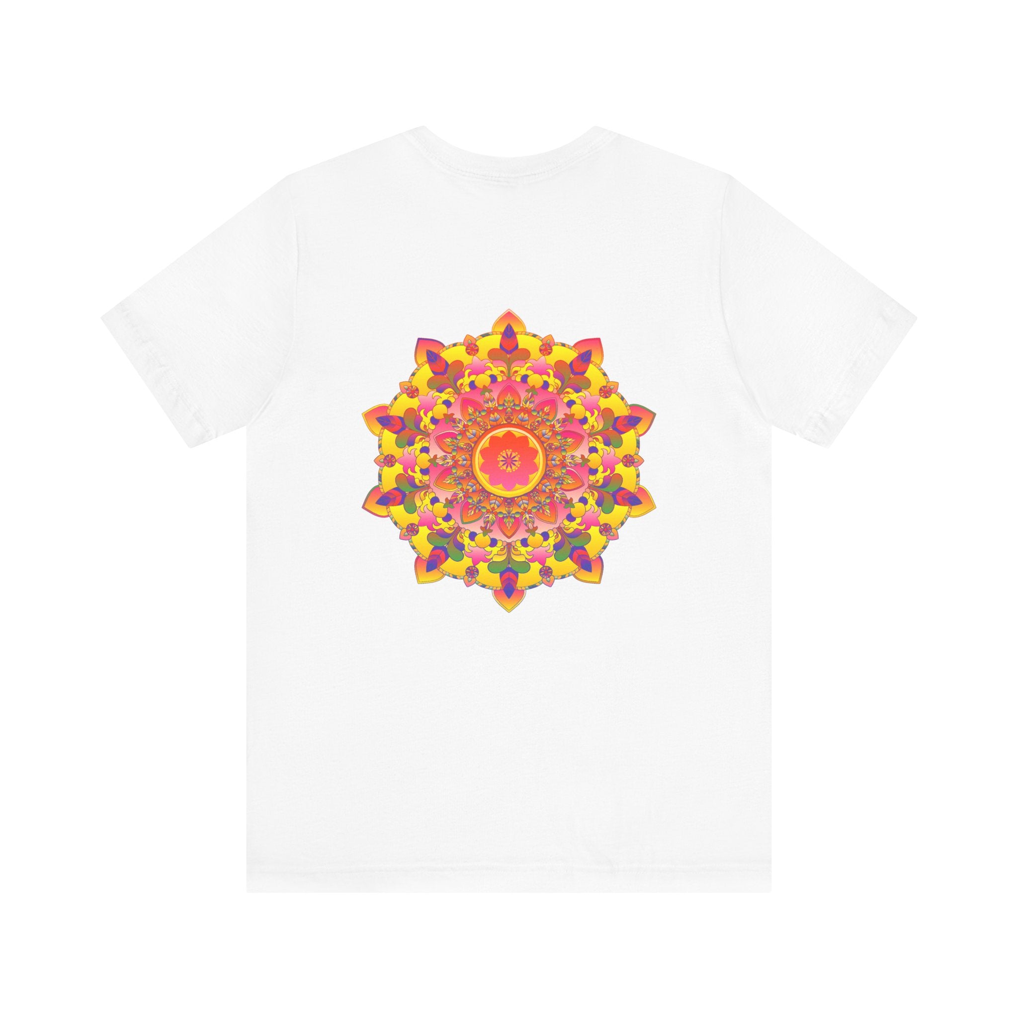 Vibrant Mandala Tee featuring intricate spiritual design promoting inner peace and harmony for a balanced and enlightened lifestyle