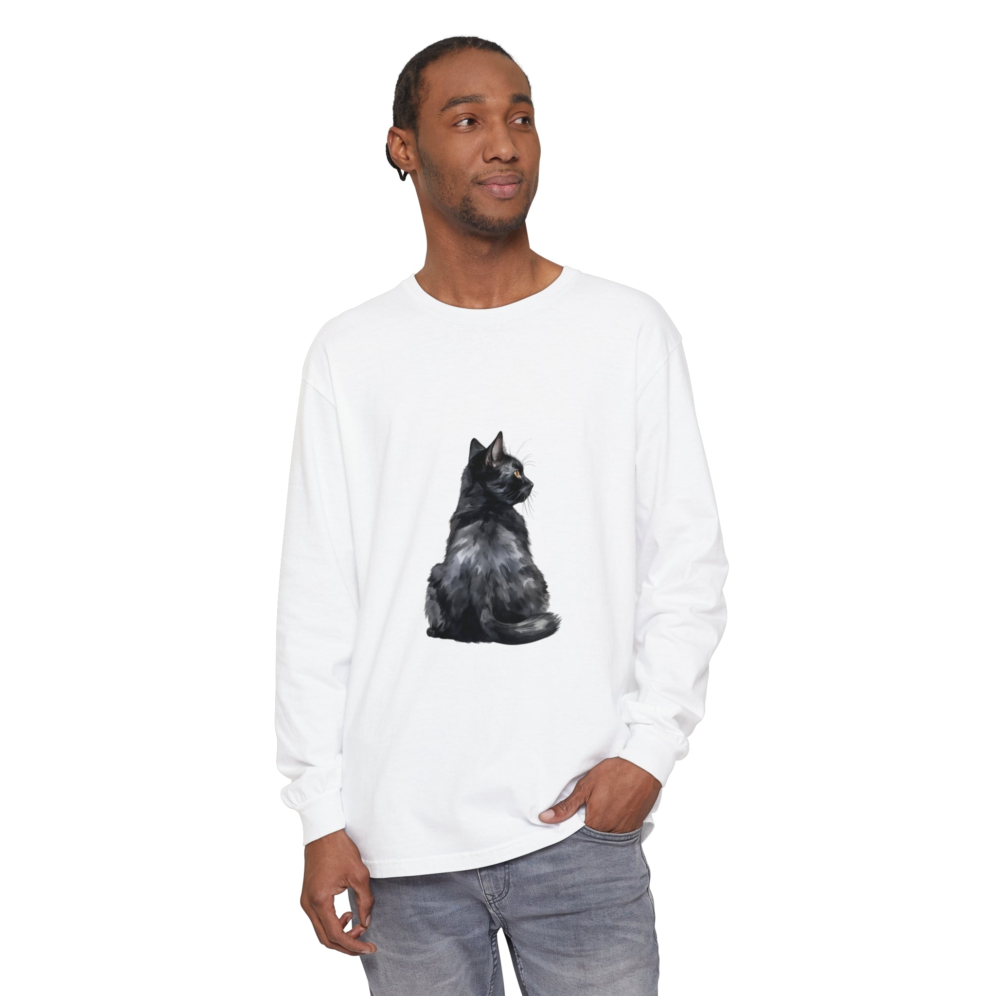 Black Cat Mystique Long Sleeve T-Shirt alt text 43