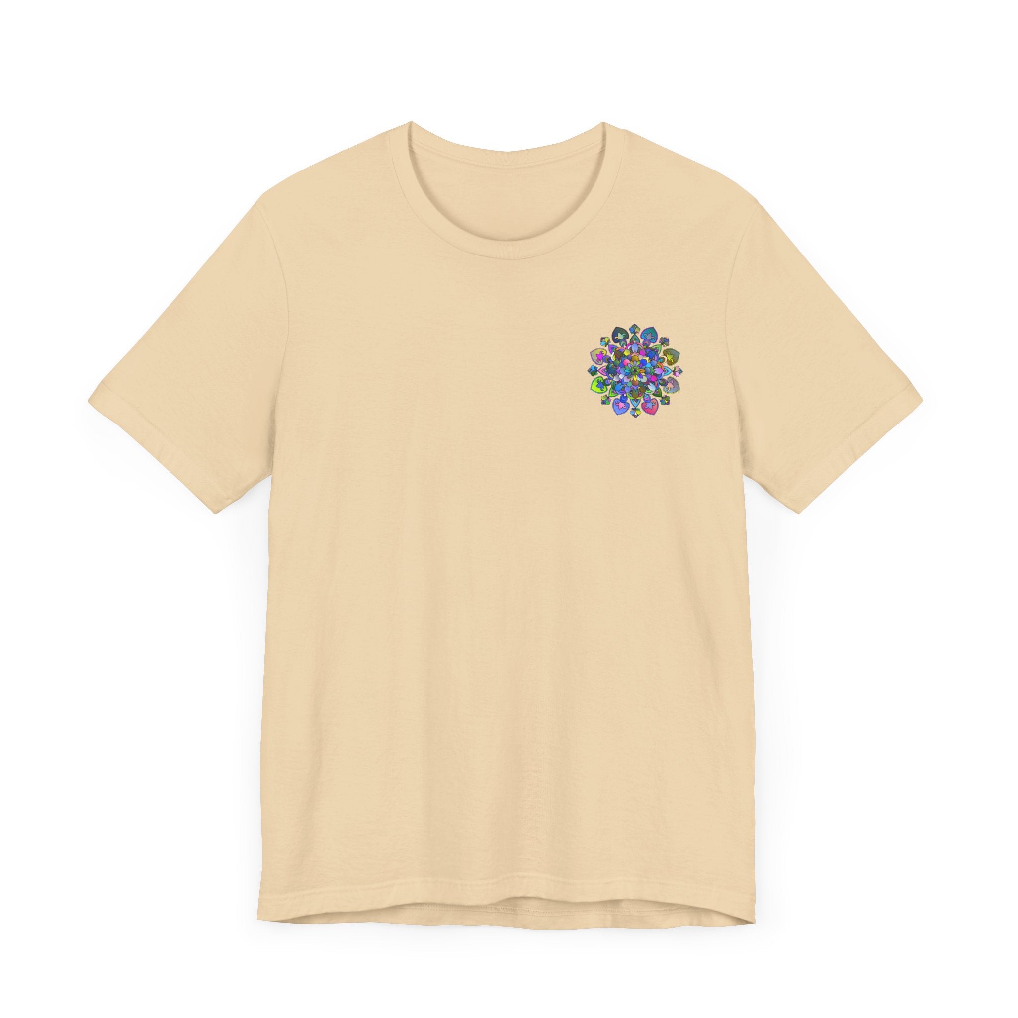 Vibrant Mandala Tee - Spiritual Peace & Harmony shirt with colorful mandala design on front and back