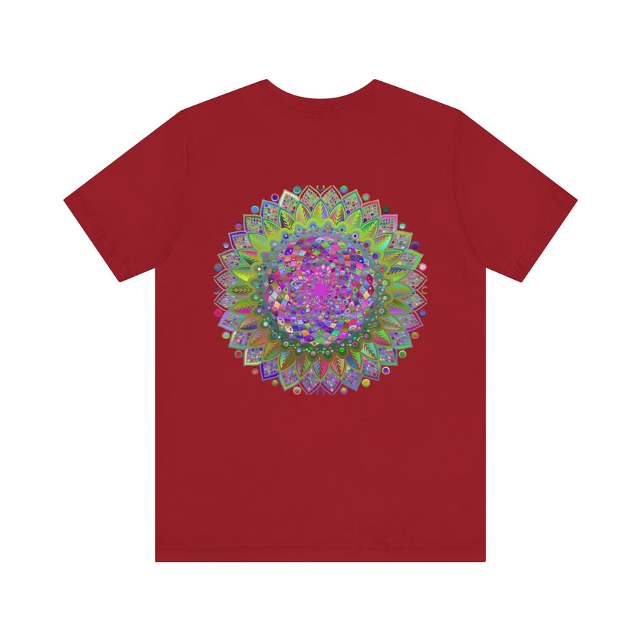 Harmonious mandala tee promoting inner peace and tranquility