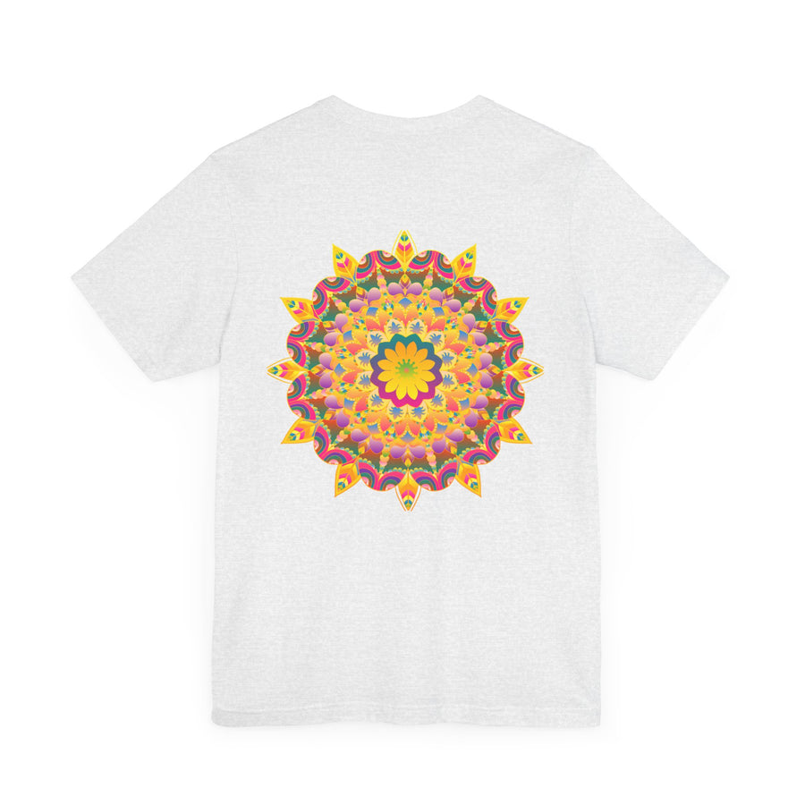 Beautiful and colorful Vibrant Mandala Tee promoting Peace & Harmony
