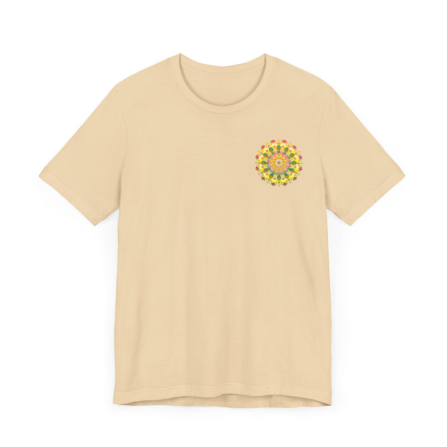 Vibrant Mandala Tee featuring intricate geometric design evoking spiritual peace and harmony, perfect for yoga and meditation practice