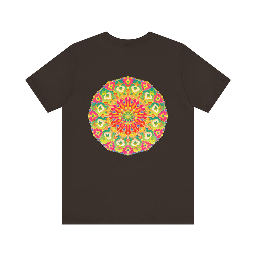 Vibrant Mandala T-Shirt featuring a beautiful design representing spiritual peace and harmony, perfect for bringing positive energy and tranquility into your wardrobe