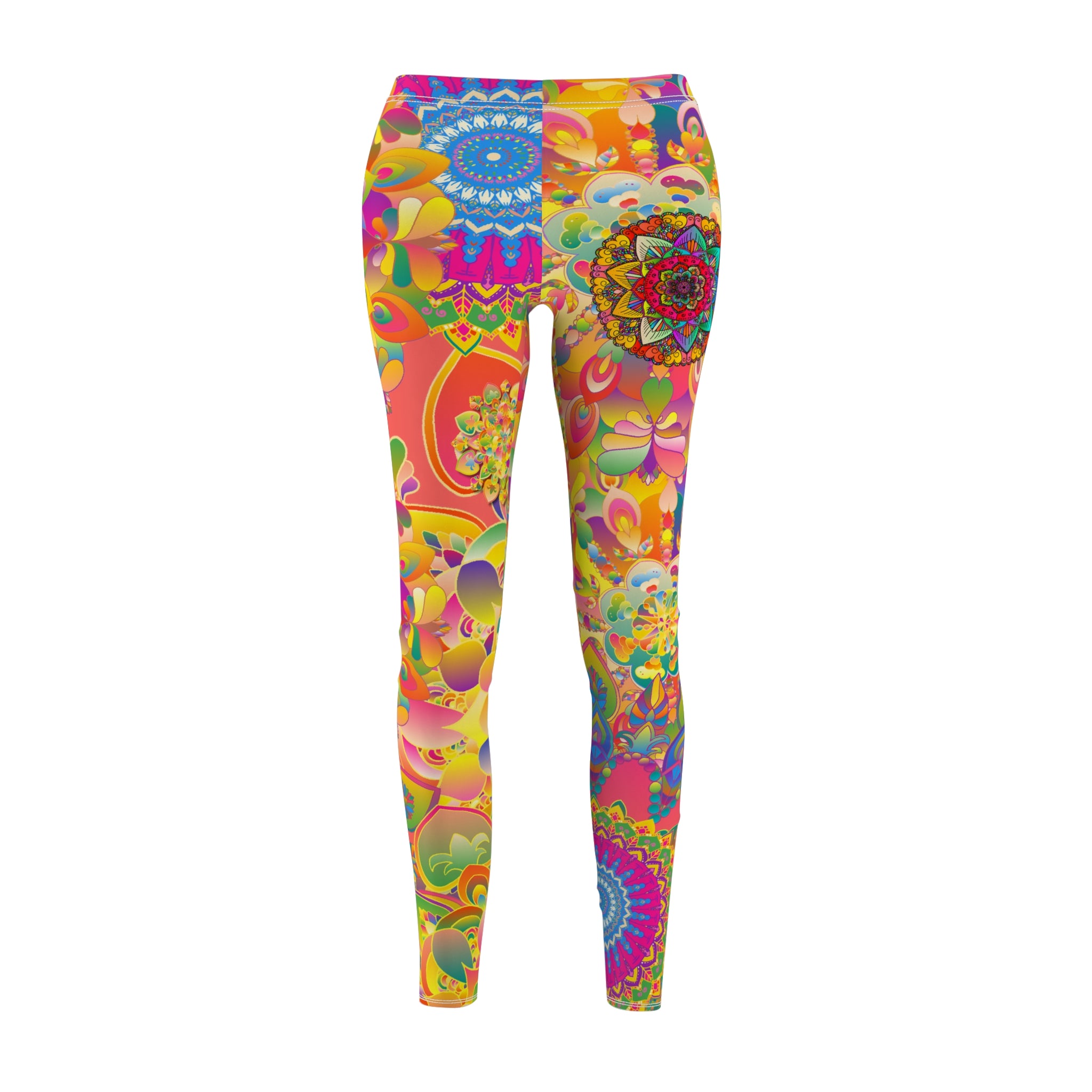 Psychedelic Floral Mandala Leggings