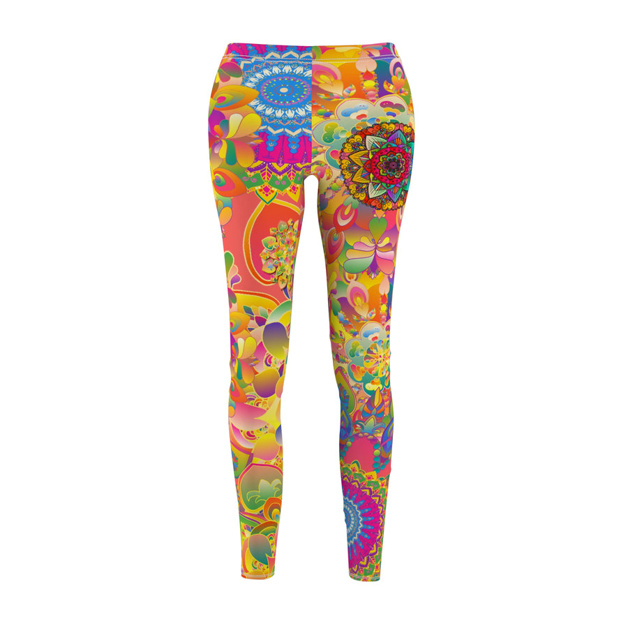 Psychedelic Floral Mandala Leggings