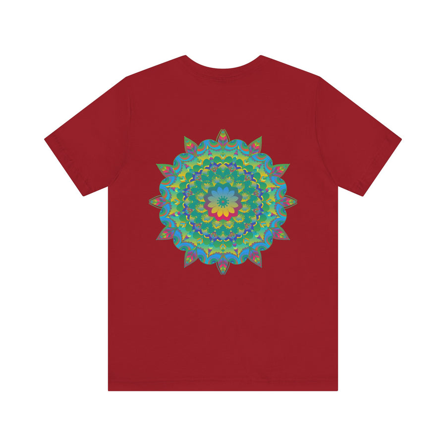 White Mandala Tee featuring intricate spiritual design for peace and harmony