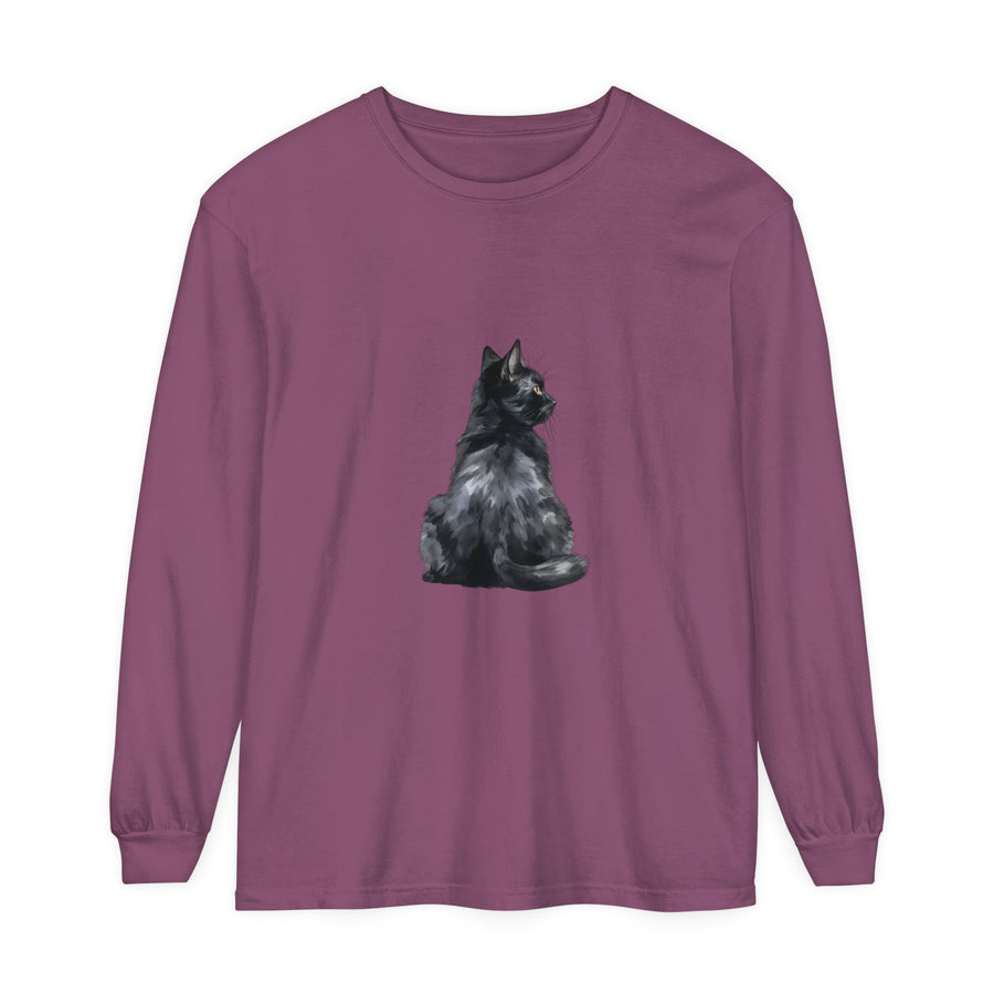 Black Cat Mystique Long Sleeve T-Shirt alt text 3