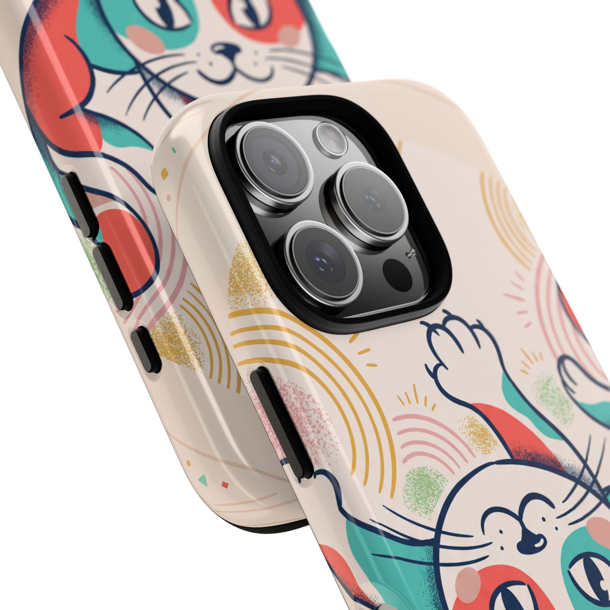 Phone Case — Cute Retro Calico Cat Protective Cover