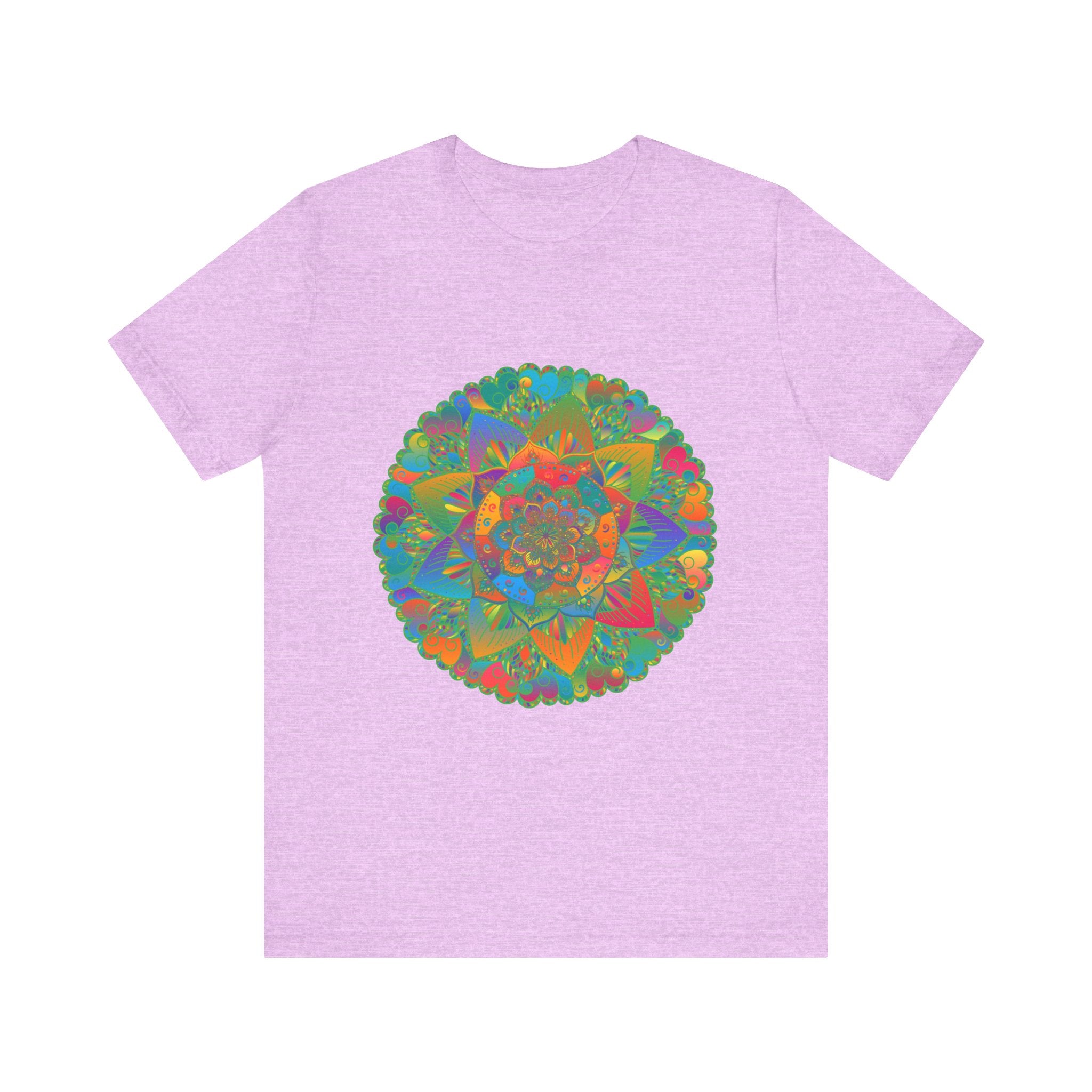 Stylish and comfortable tee with an eye-catching mandala design for a peaceful vibe