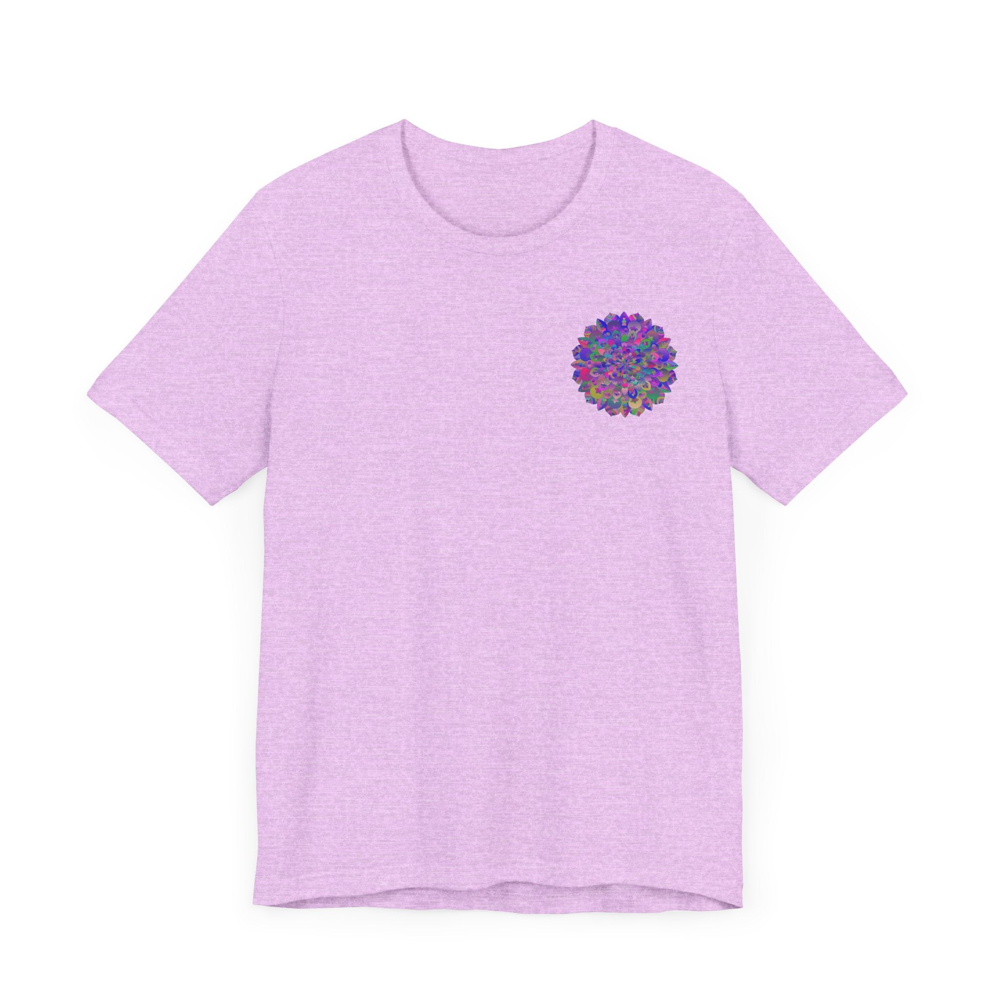 Vibrant Mandala Tee with intricate mandala designs and spiritual symbols