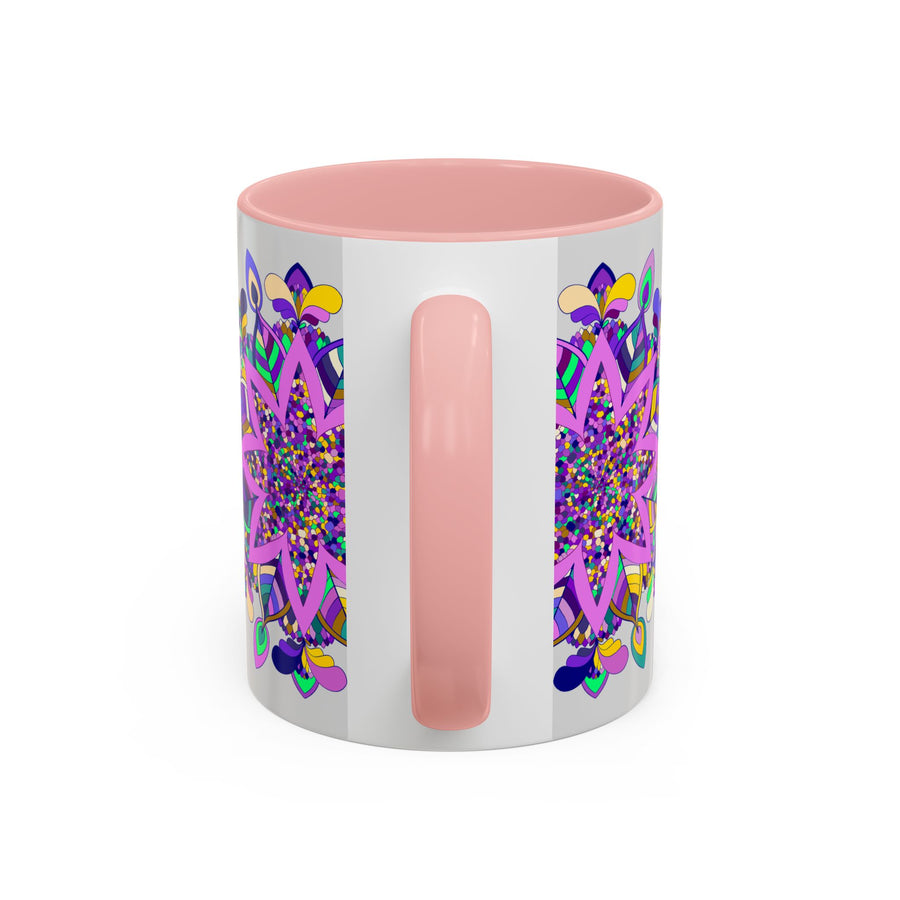 Elegant Mug with Intricate Hand-Painted Mandala Art