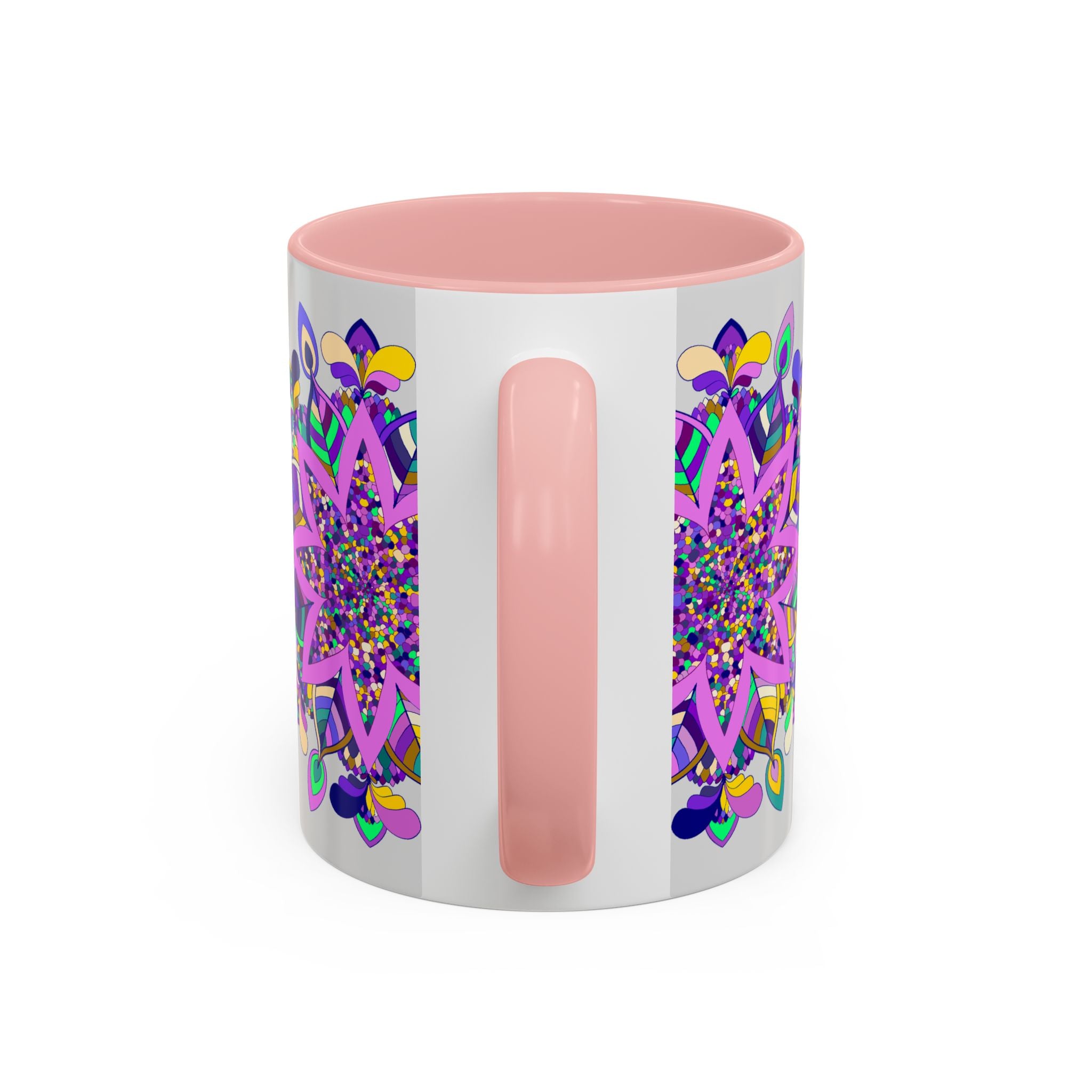 Elegant Mug with Intricate Hand-Painted Mandala Art