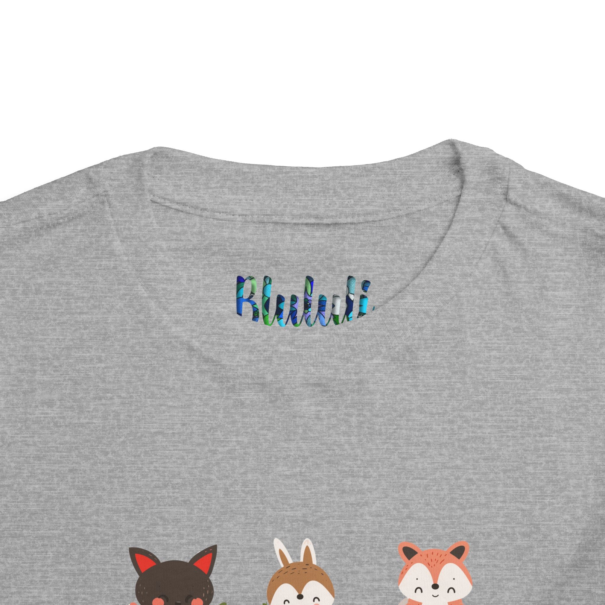 Animal Love Toddler Tee, Cute Cartoon Animals T-Shirt for Kids