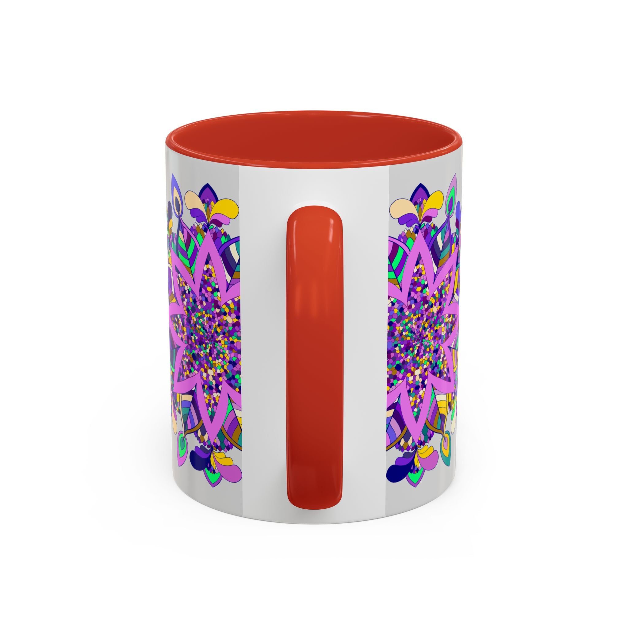 Hand-Painted Mug with Intricate Mandala Design