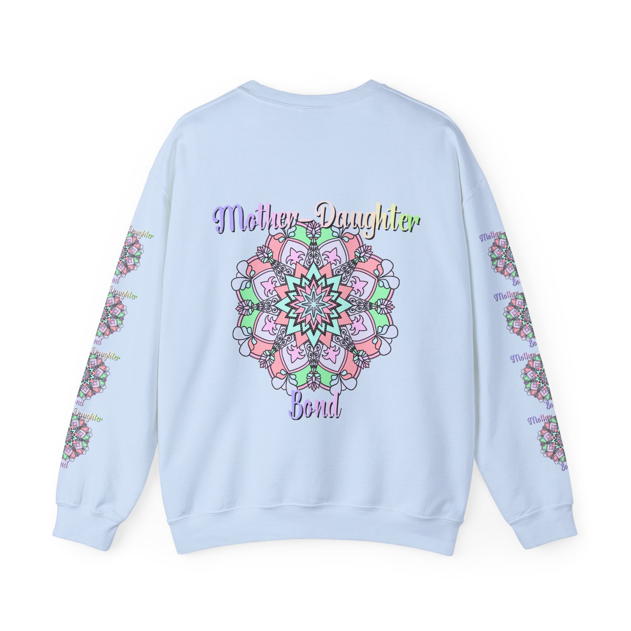 Mother-Daughter Bond Crewneck Sweatshirt — Floral Mandala Family Gift
