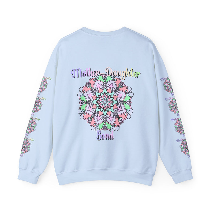 Mother-Daughter Bond Crewneck Sweatshirt — Floral Mandala Family Gift