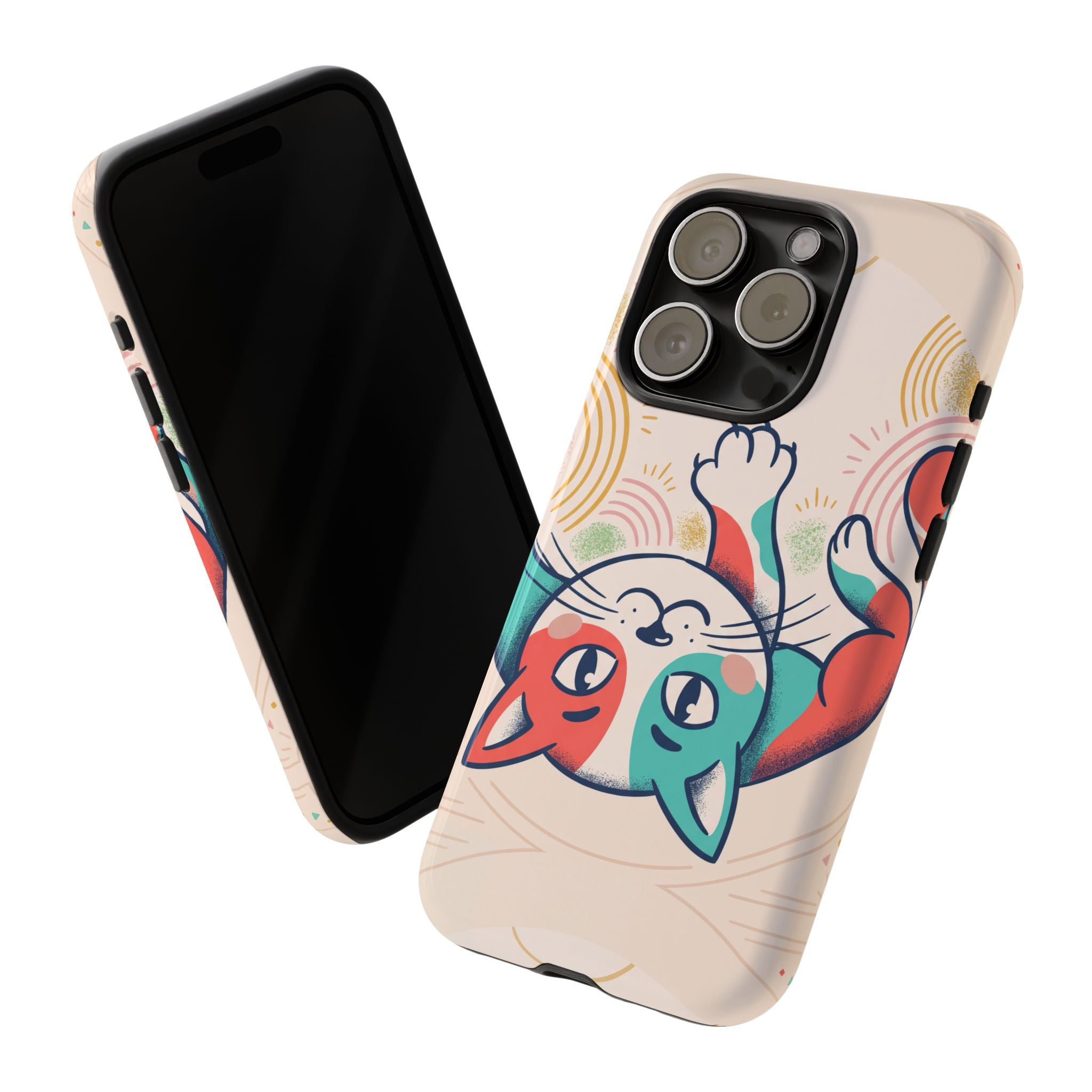 Phone Case — Cute Retro Calico Cat Protective Cover