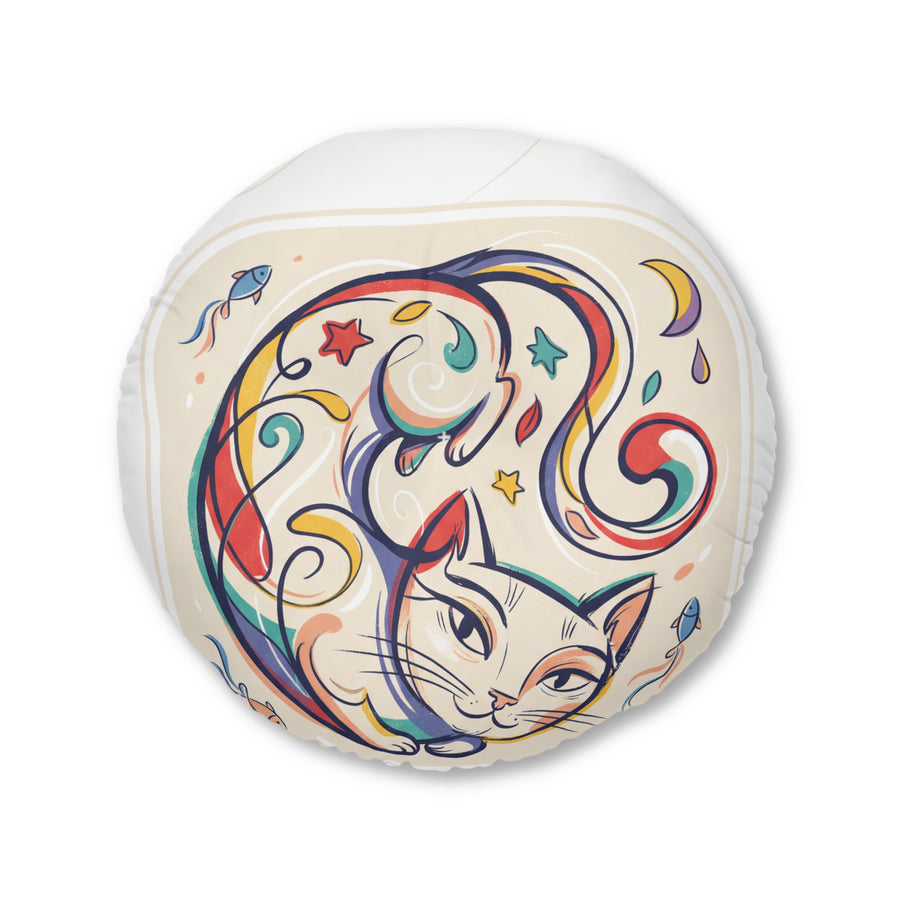 Dream-Loop Cat Floor Pillow