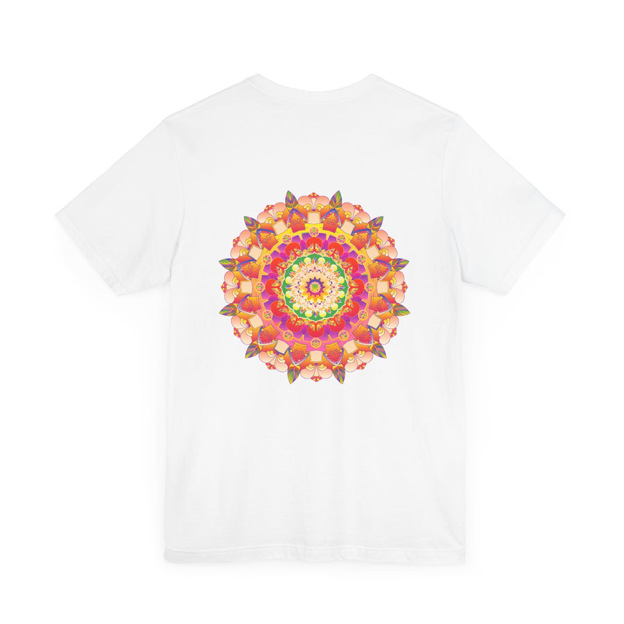 Vibrant Mandala Tee featuring intricate design and vibrant colors, symbolizing spiritual peace and harmony for a calming and uplifting fashion statement