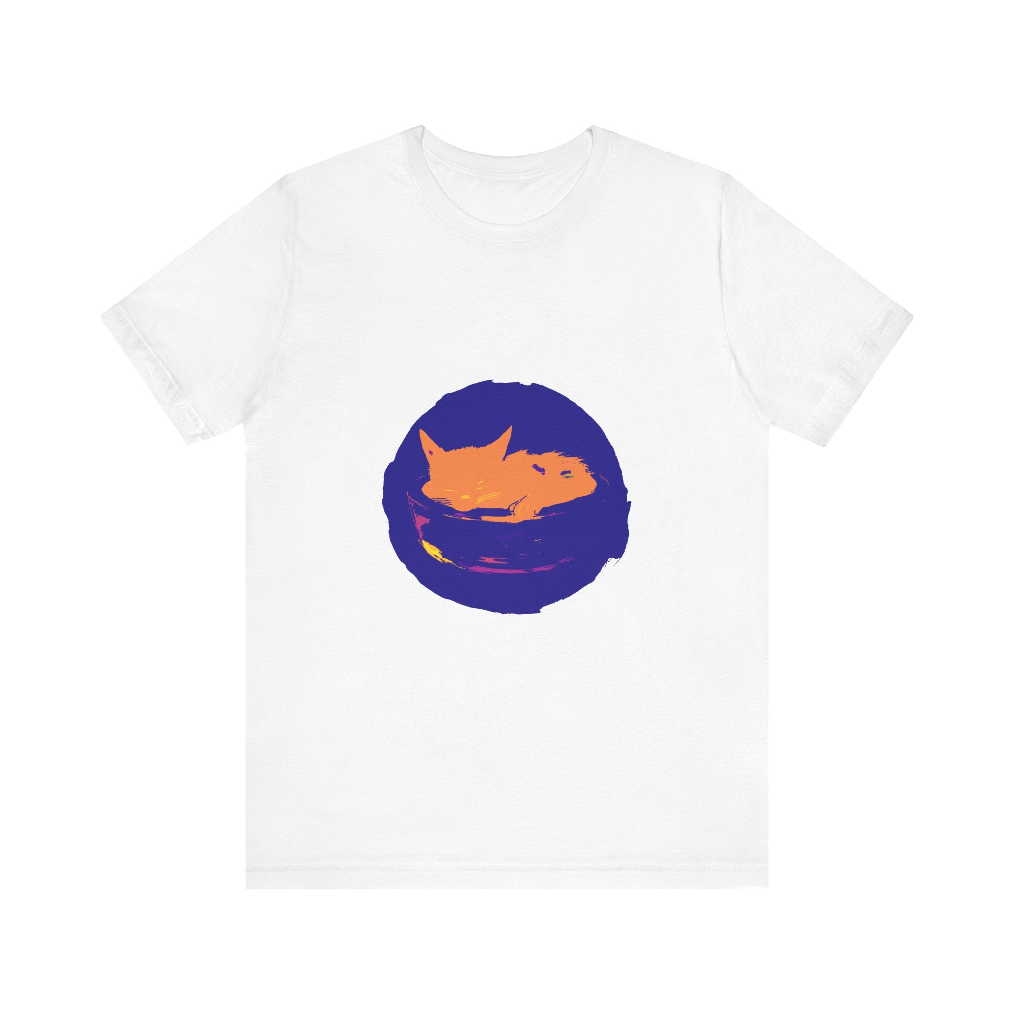 Black Cat Mystery Sleep T-Shirt featuring a unique and eye-catching design for a comfortable and stylish night's sleep