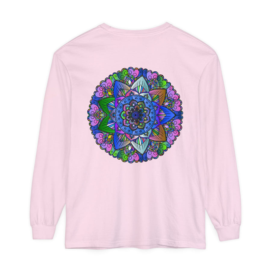Long Sleeve Tee with Detailed and Eye-Catching Mandala Design