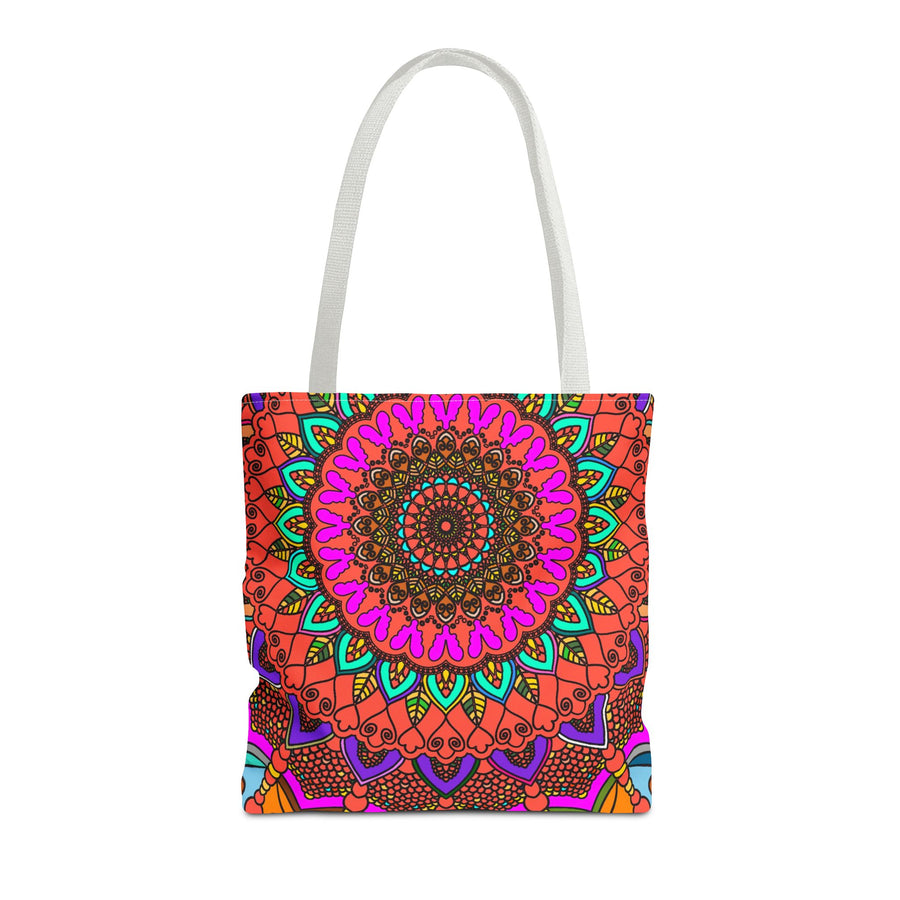 Colorful Mandala Tote Bag – Boho Psychedelic All-Over Print