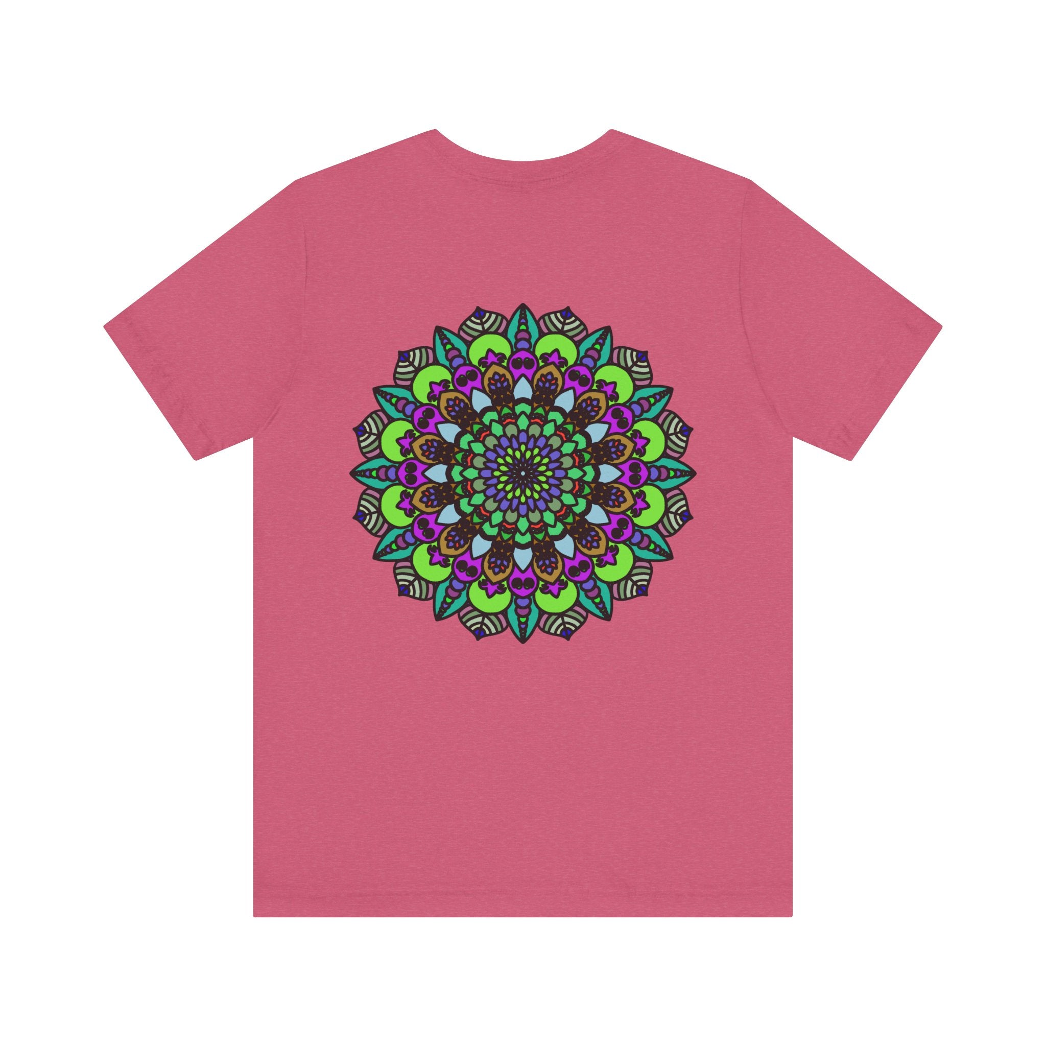 Beautiful Mandala Peace Tee featuring intricate design for spiritual harmony and inner peace, perfect for yoga and meditation