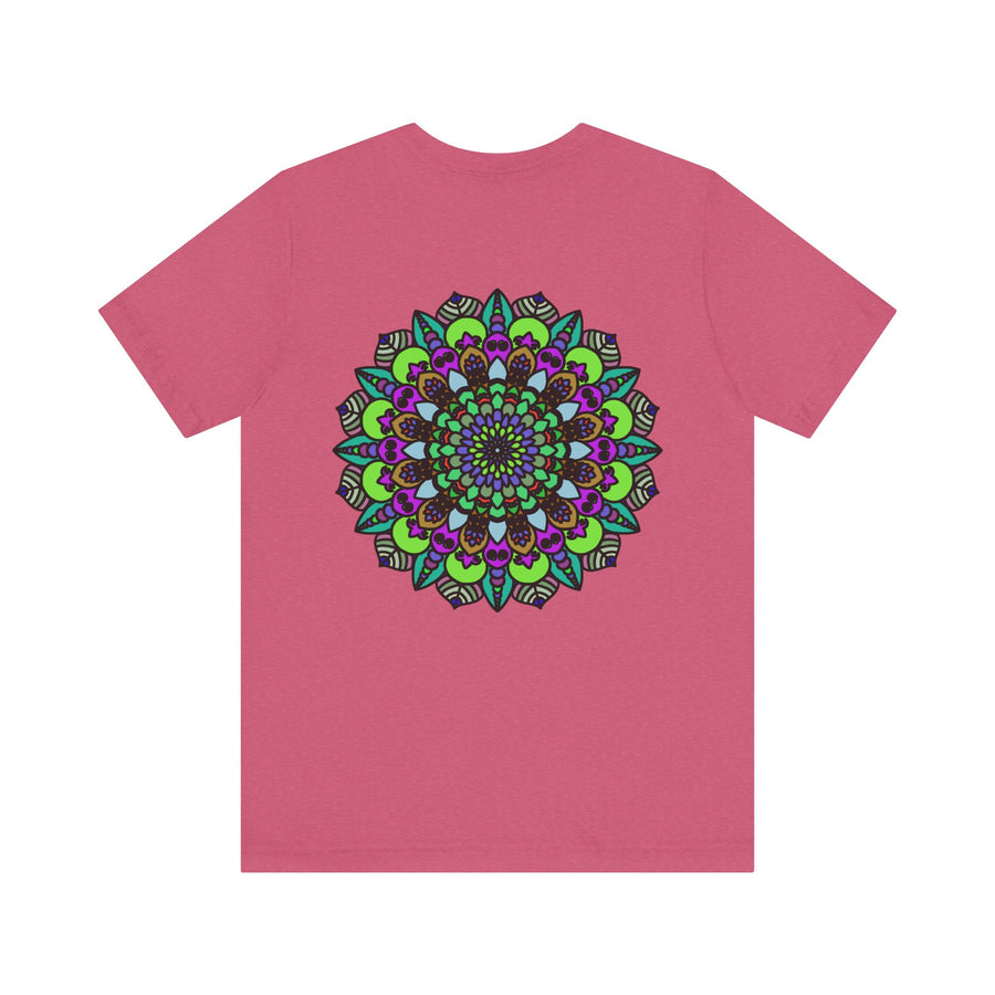 Beautiful Mandala Peace Tee featuring intricate design for spiritual harmony and inner peace, perfect for yoga and meditation