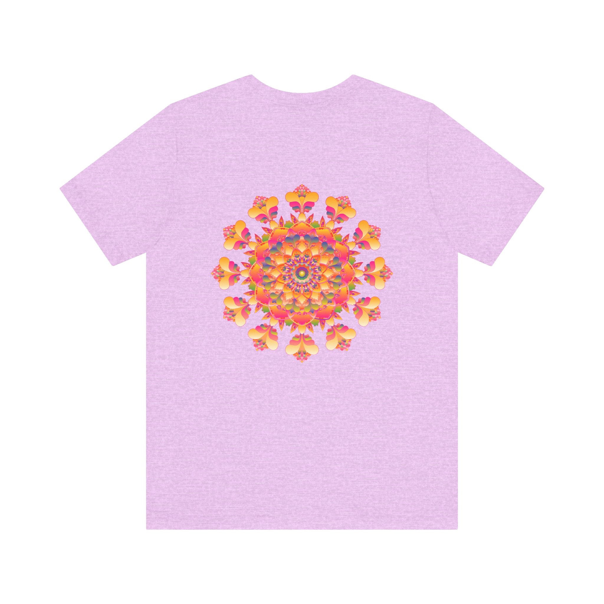 Colorful mandala tee promoting spiritual peace and harmony
