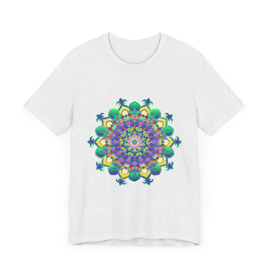 Colorful Mandala Meditation Tee featuring intricate design for peace and tranquility