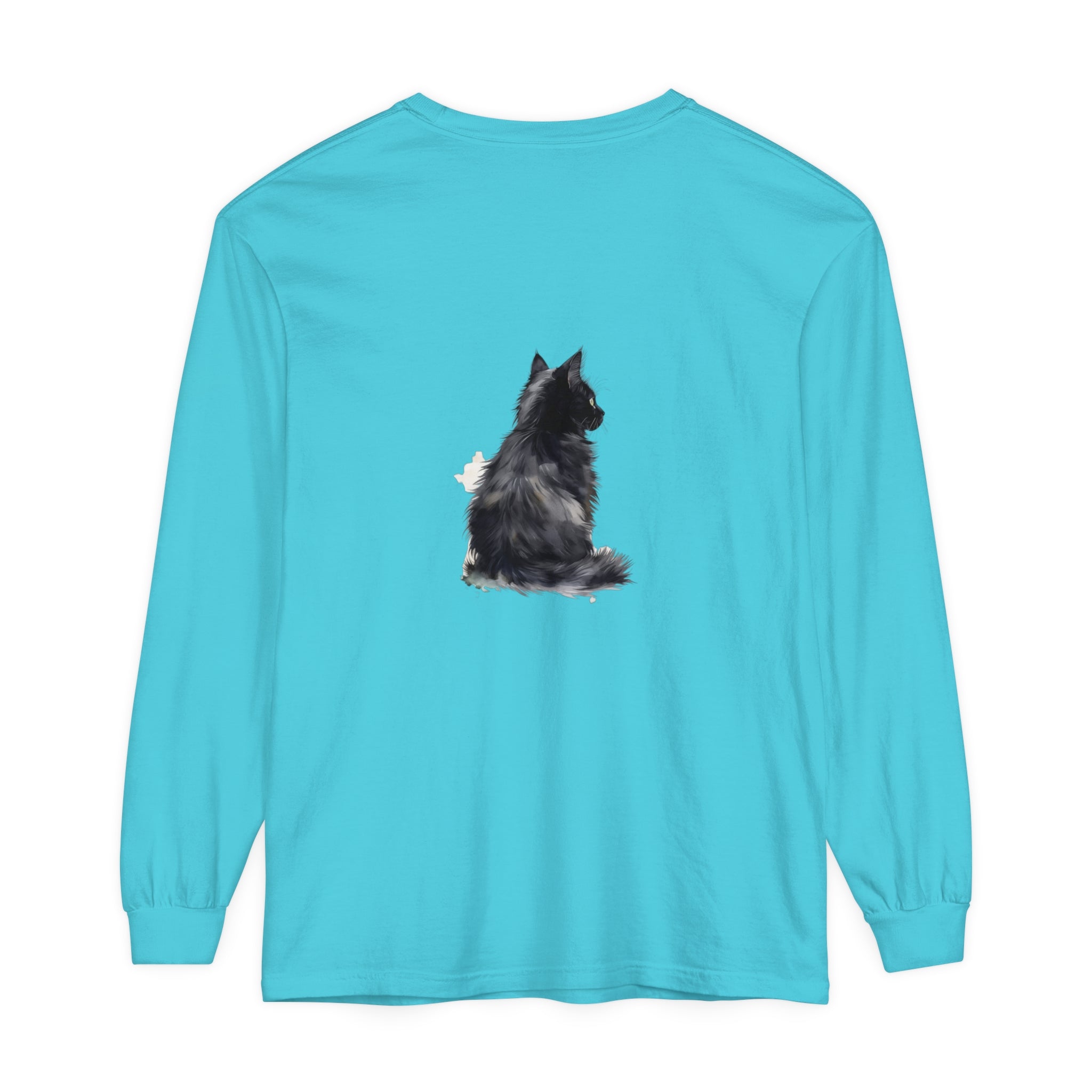 Detailed shot of the long sleeves on the t-shirt