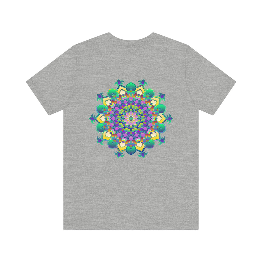 Vibrant Mandala Tee featuring intricate design representing spiritual peace and harmony, perfect for those seeking inner tranquility and balance in their lives