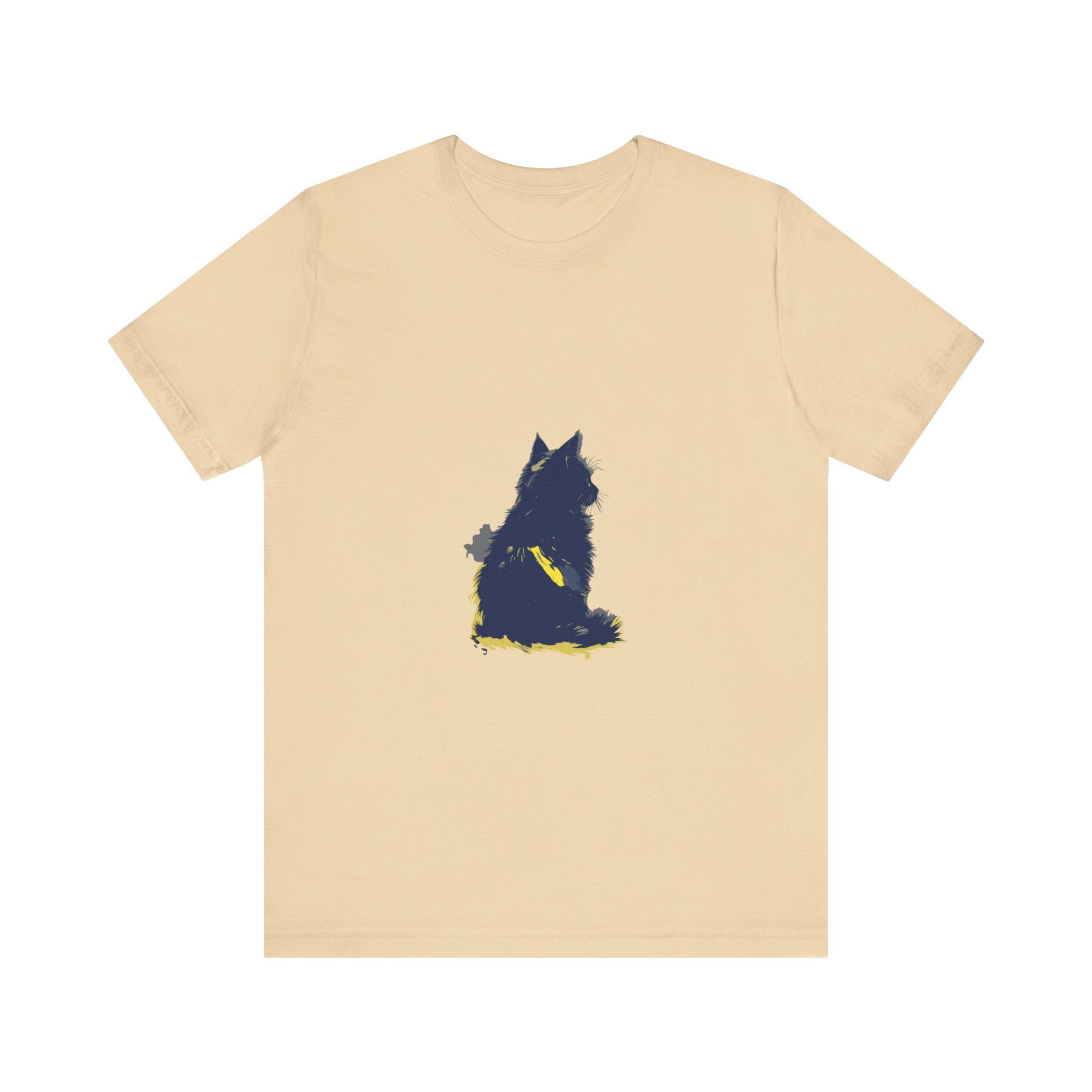 Blue Cat Mystery T-Shirt with a Cool Cat Design - Unique and Stylish Graphic Tee