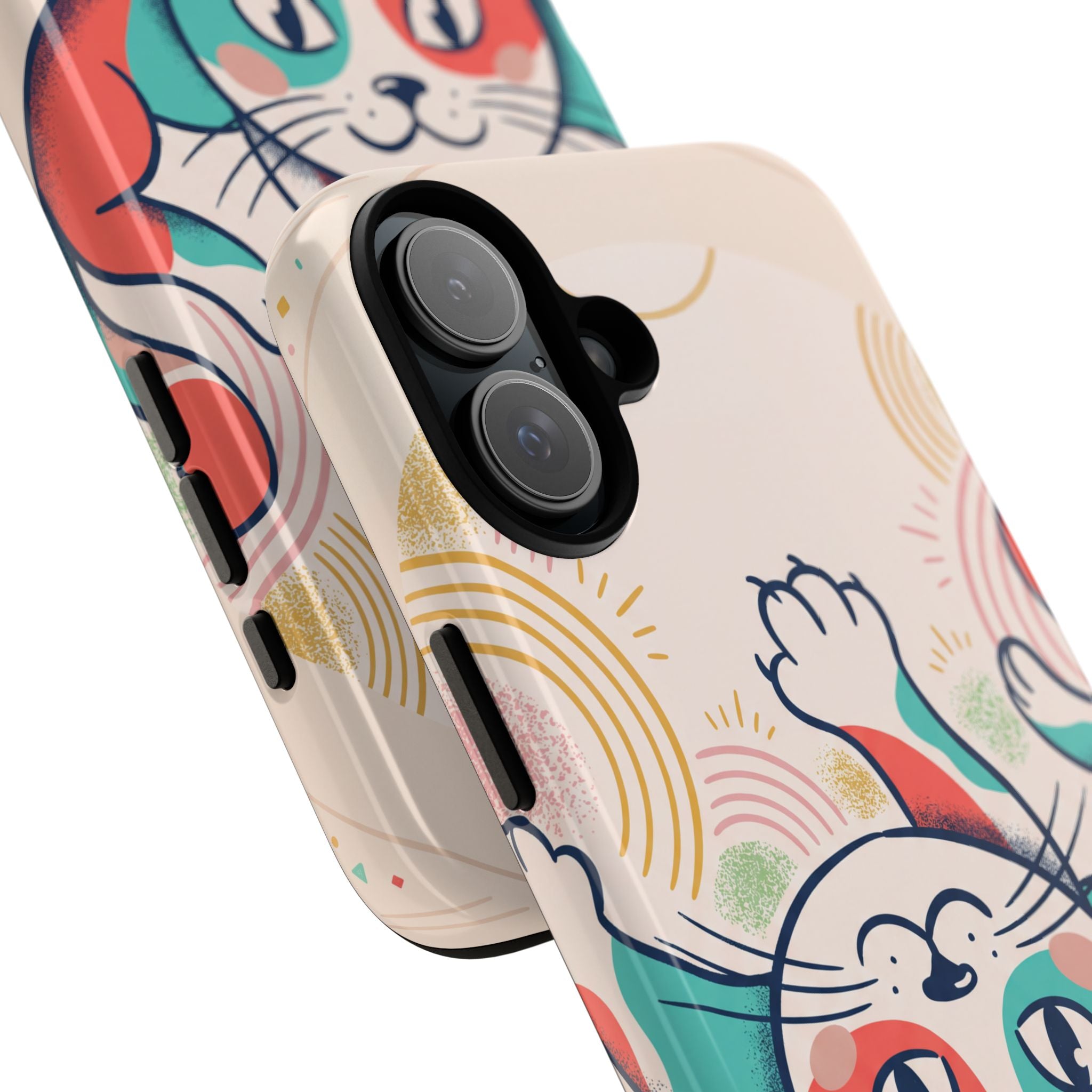 Phone Case — Cute Retro Calico Cat Protective Cover