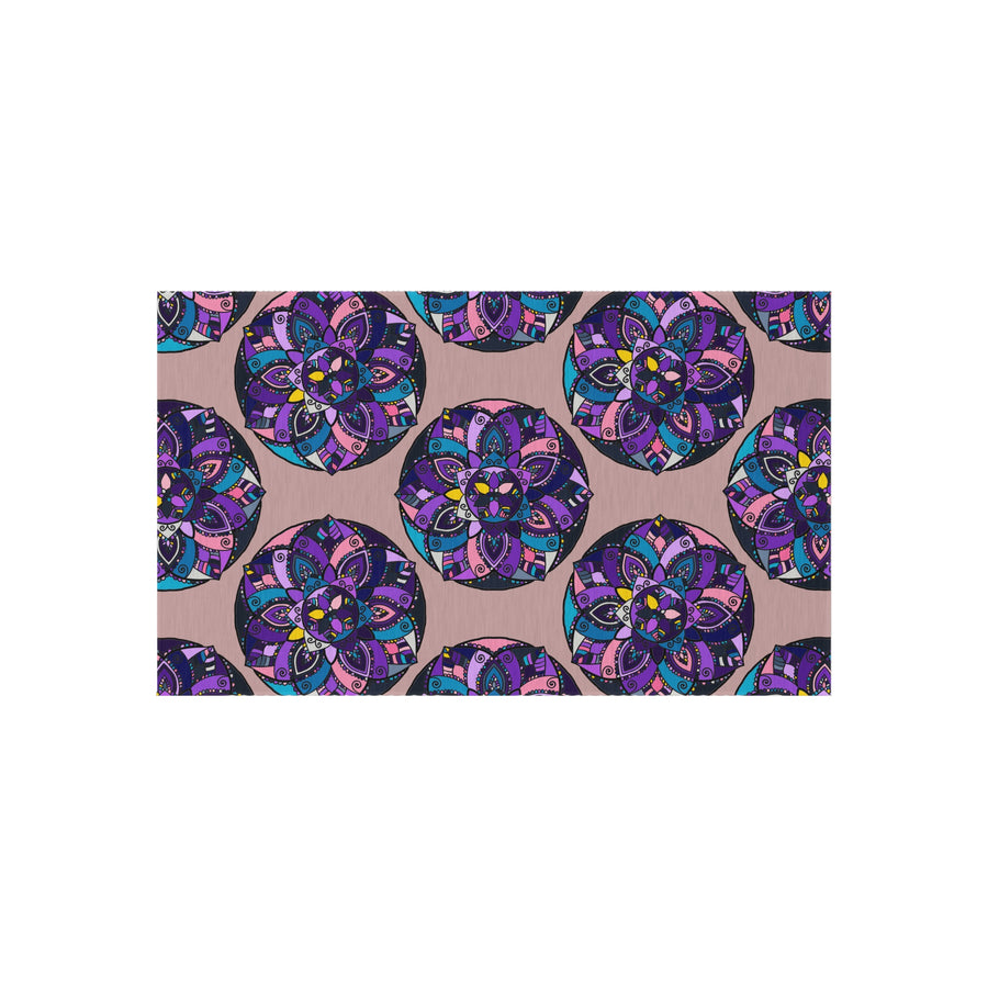 Tappeto da esterno Mandala Bohemien Viola
