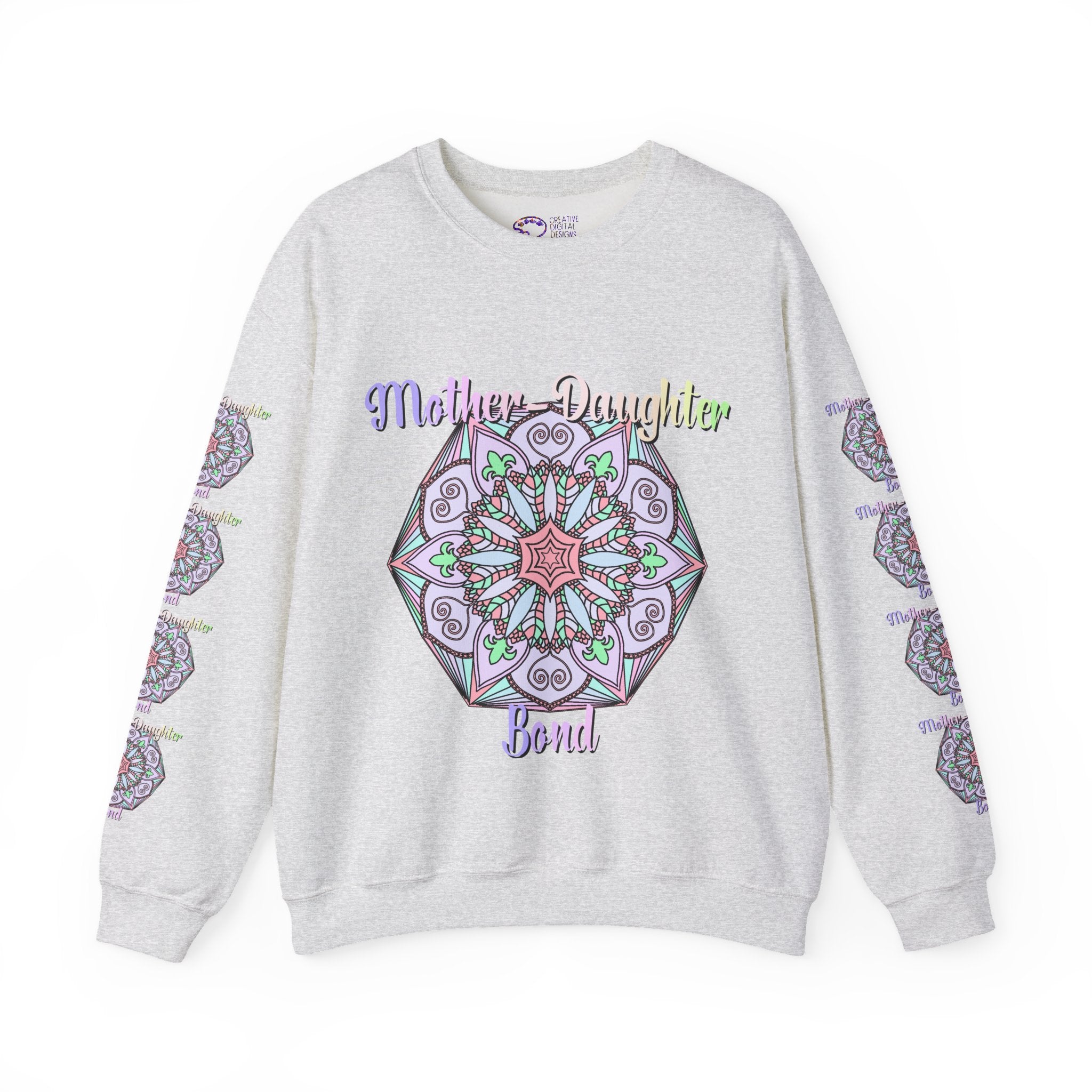 Mother-Daughter Mandala Sweatshirt Celebrating Unique Connections