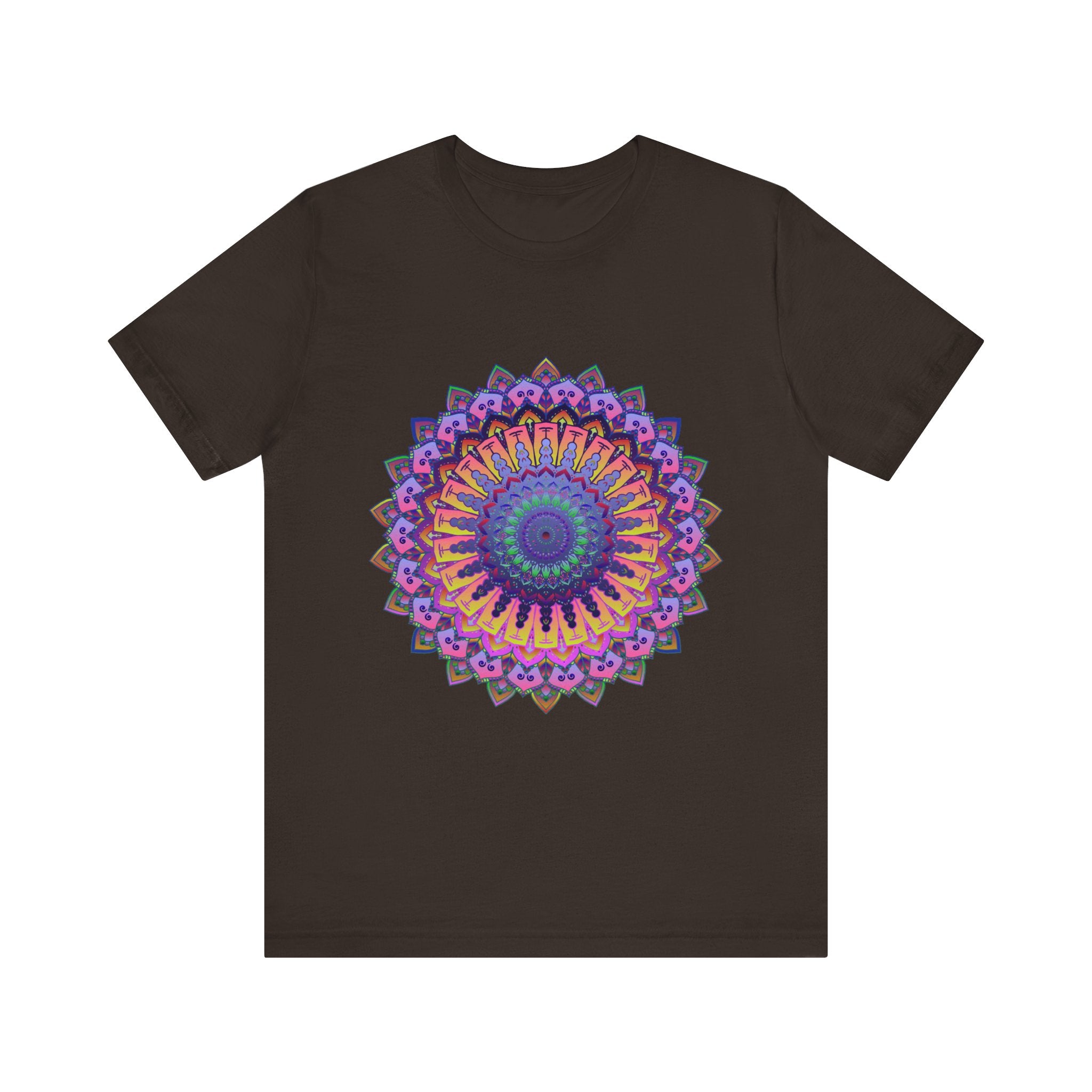 Colorful Mandala Meditation Tee with intricate and vibrant design