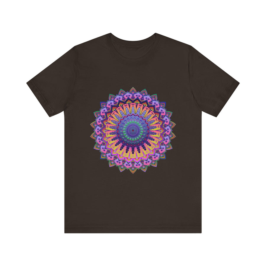 Colorful Mandala Meditation Tee with intricate and vibrant design