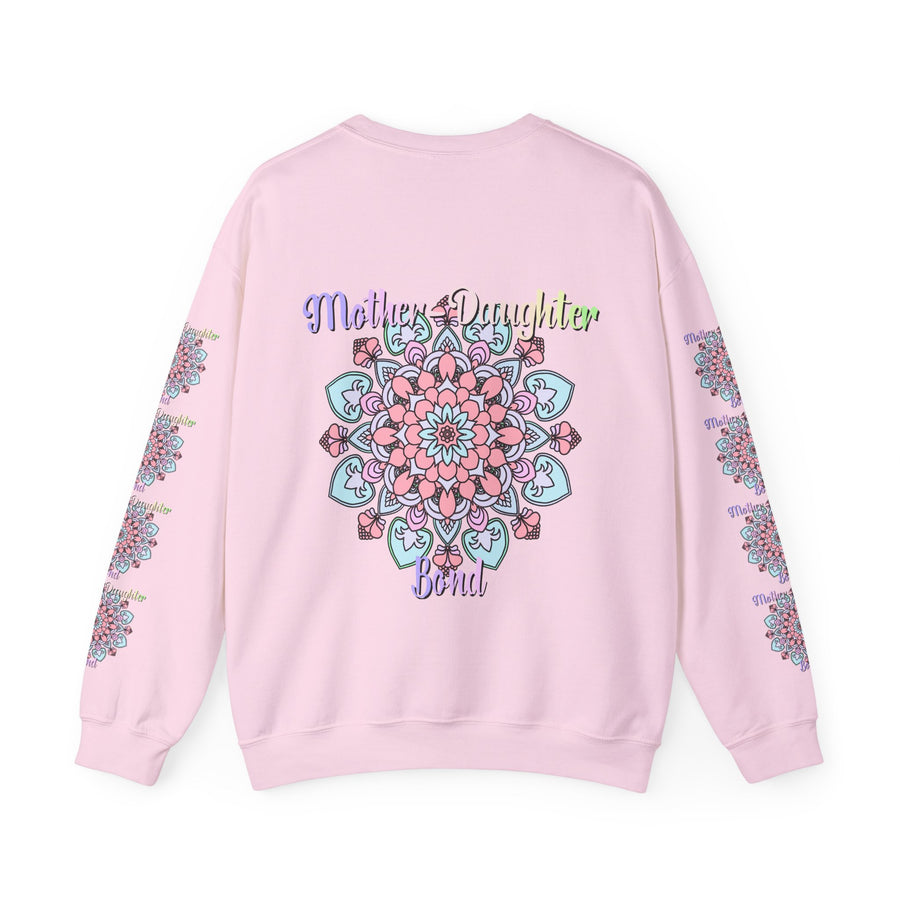 Mandala Patterned Sweatshirt Celebrating Mother-Daughter Love