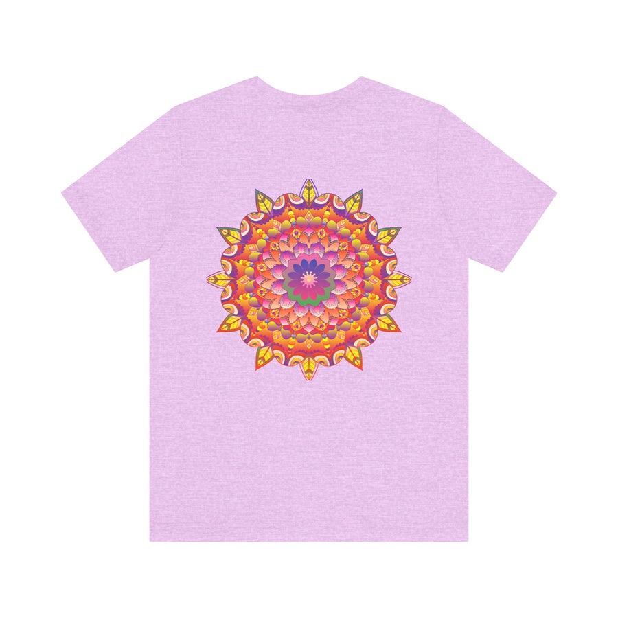 Vibrant Mandala T-Shirt featuring intricate spiritual design symbolizing peace and harmony