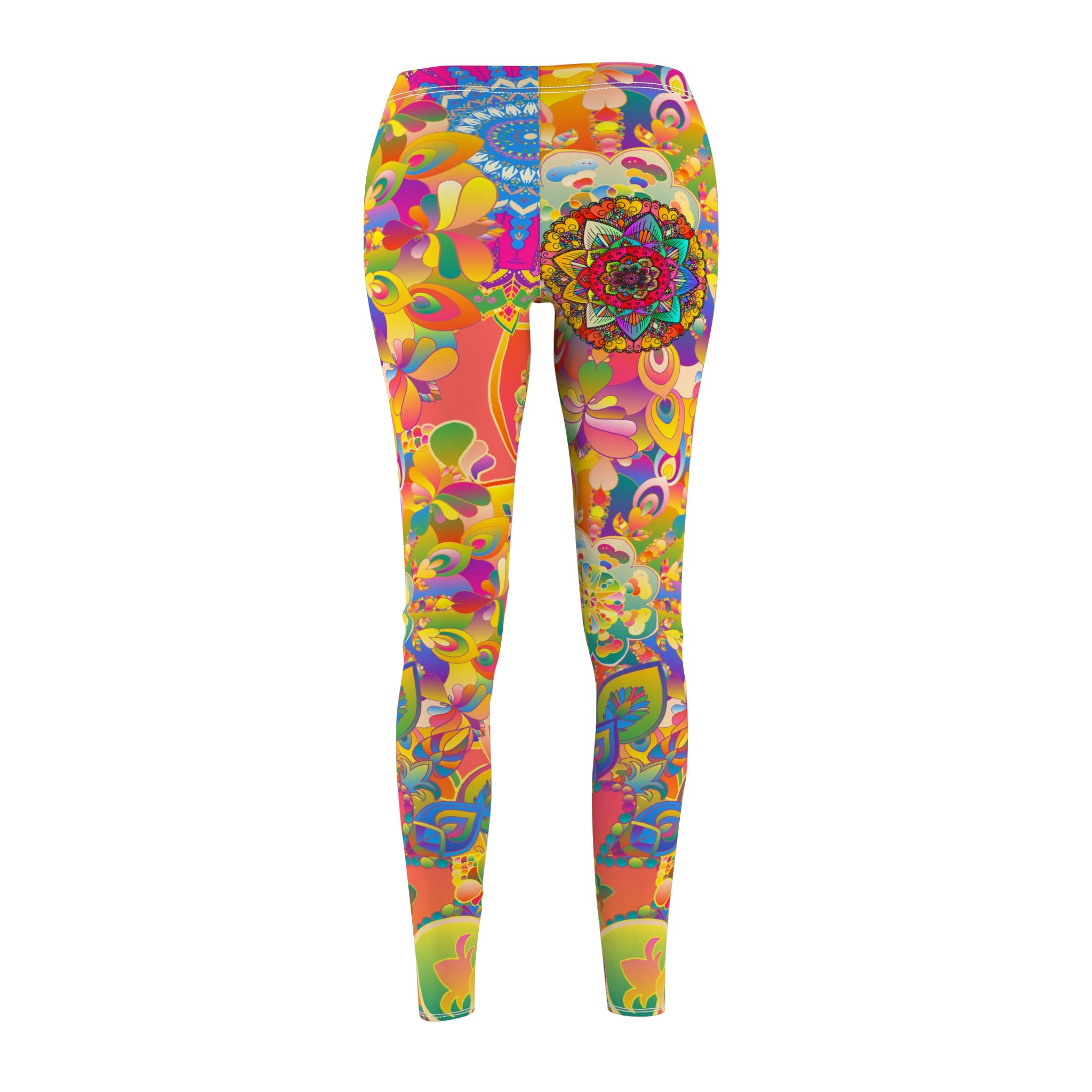Psychedelic Floral Mandala Leggings