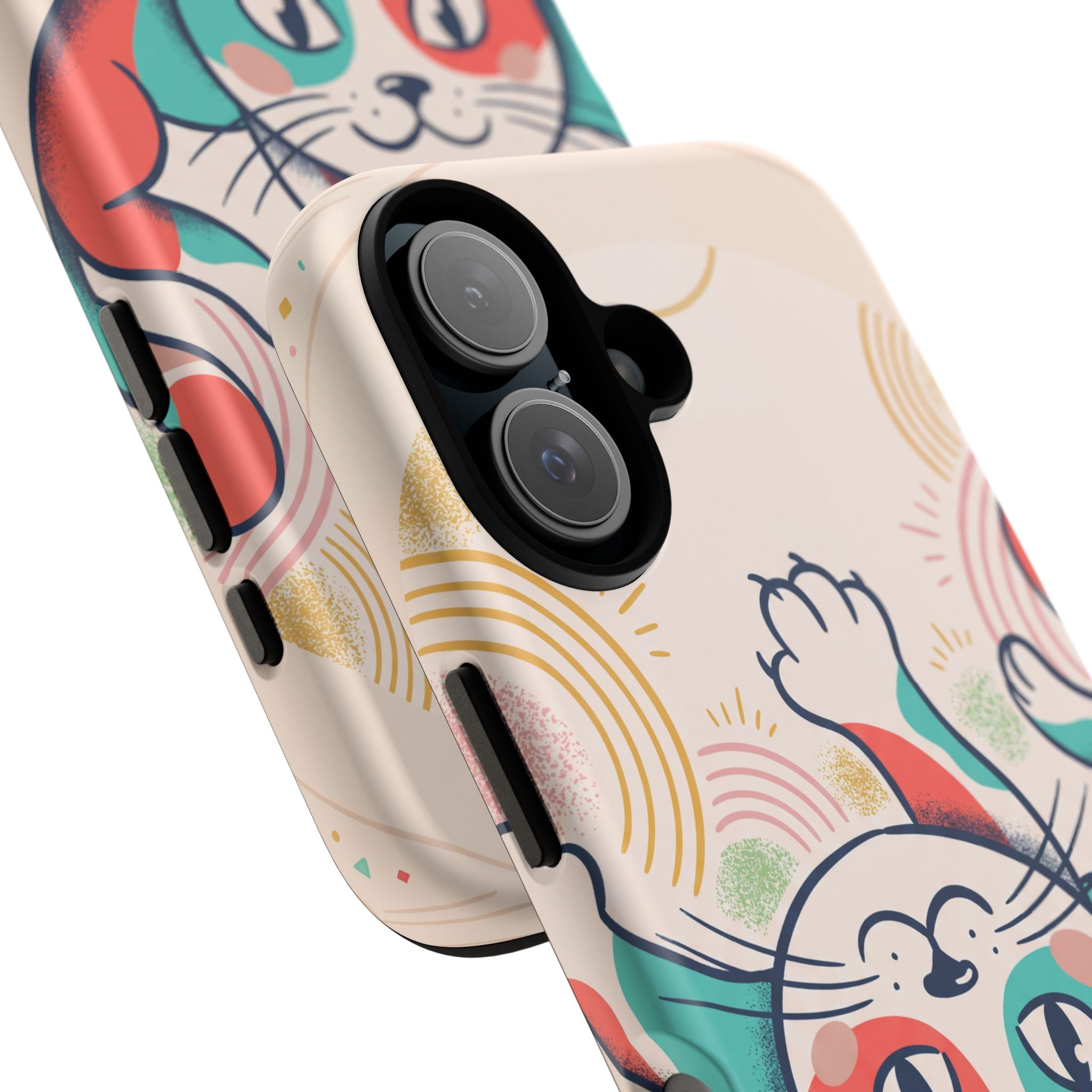 Phone Case — Cute Retro Calico Cat Protective Cover