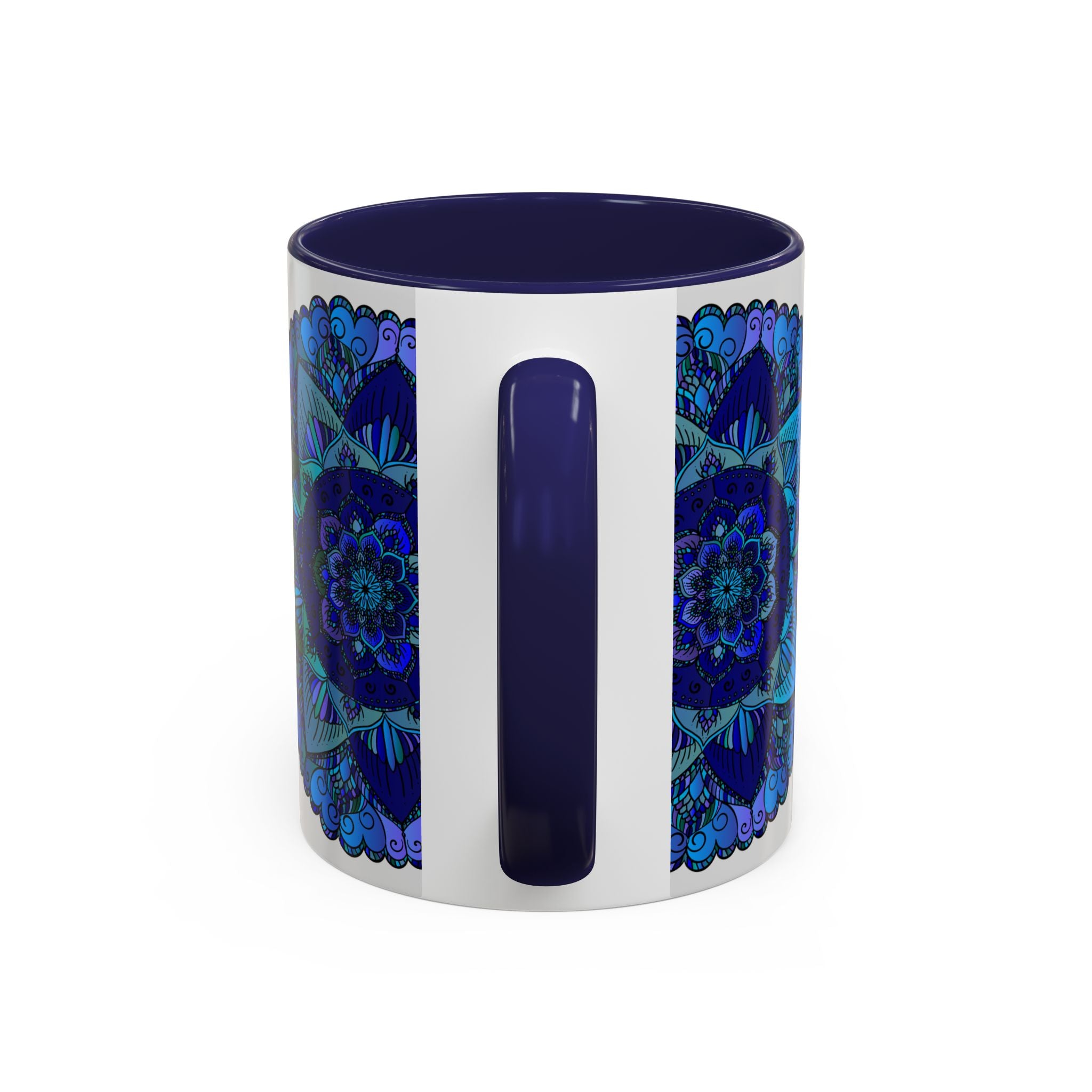 Colorful mandala mug designed for art enthusiasts and boho decor lovers