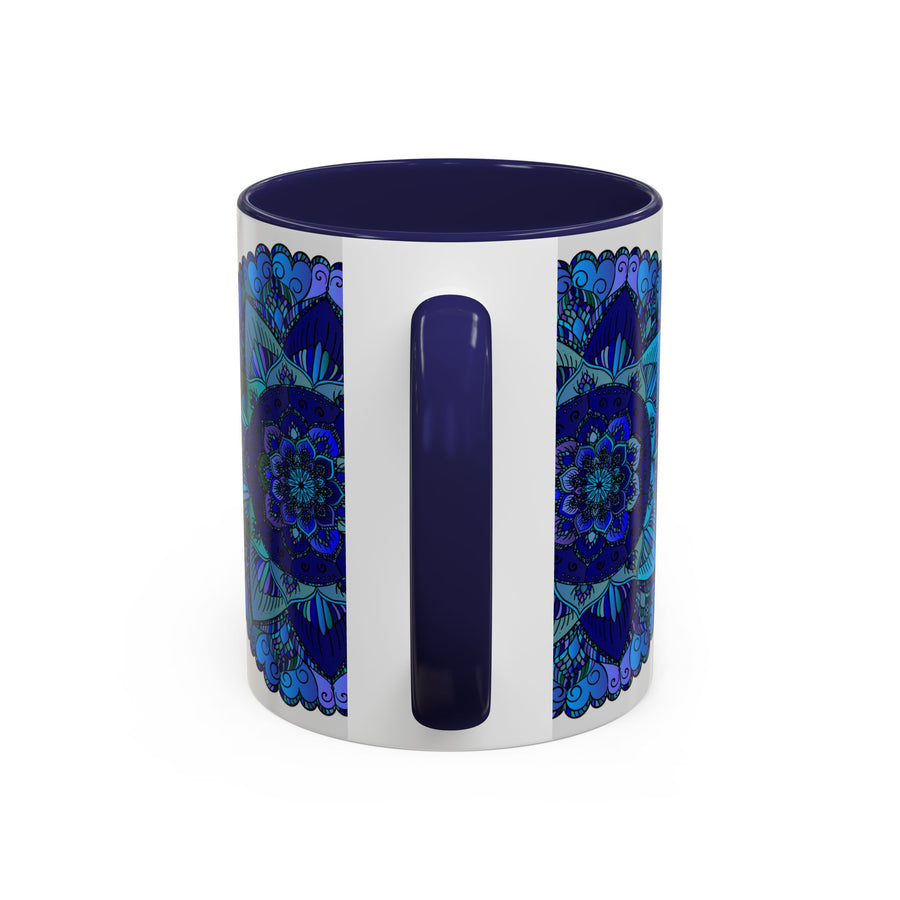 Colorful mandala mug designed for art enthusiasts and boho decor lovers