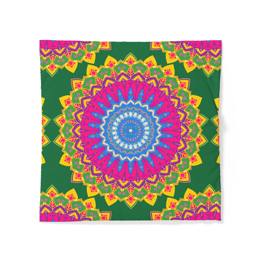 Copripiumino in cotone con mandala bohémien