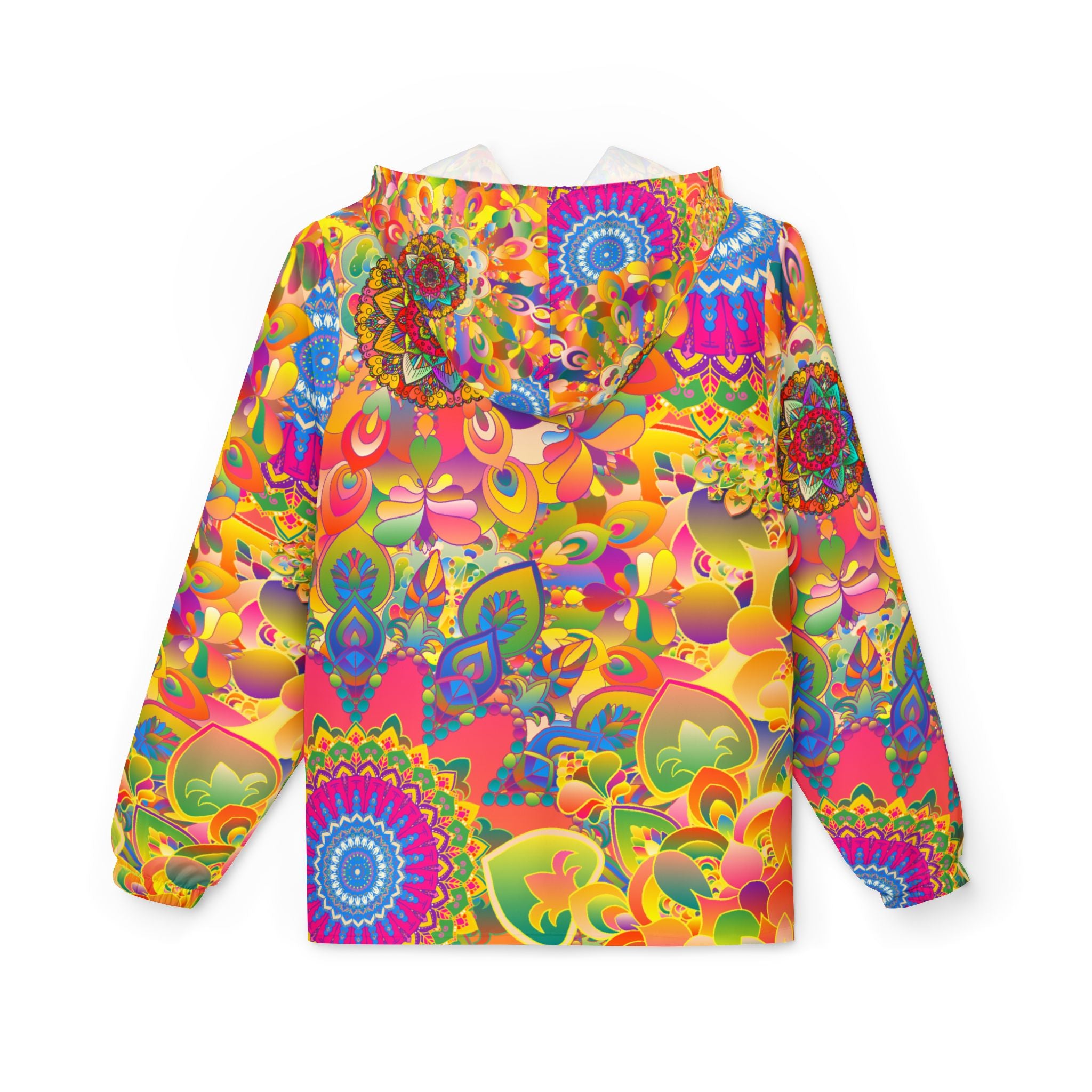 Psychedelic Floral Mandala Windbreaker Jacket